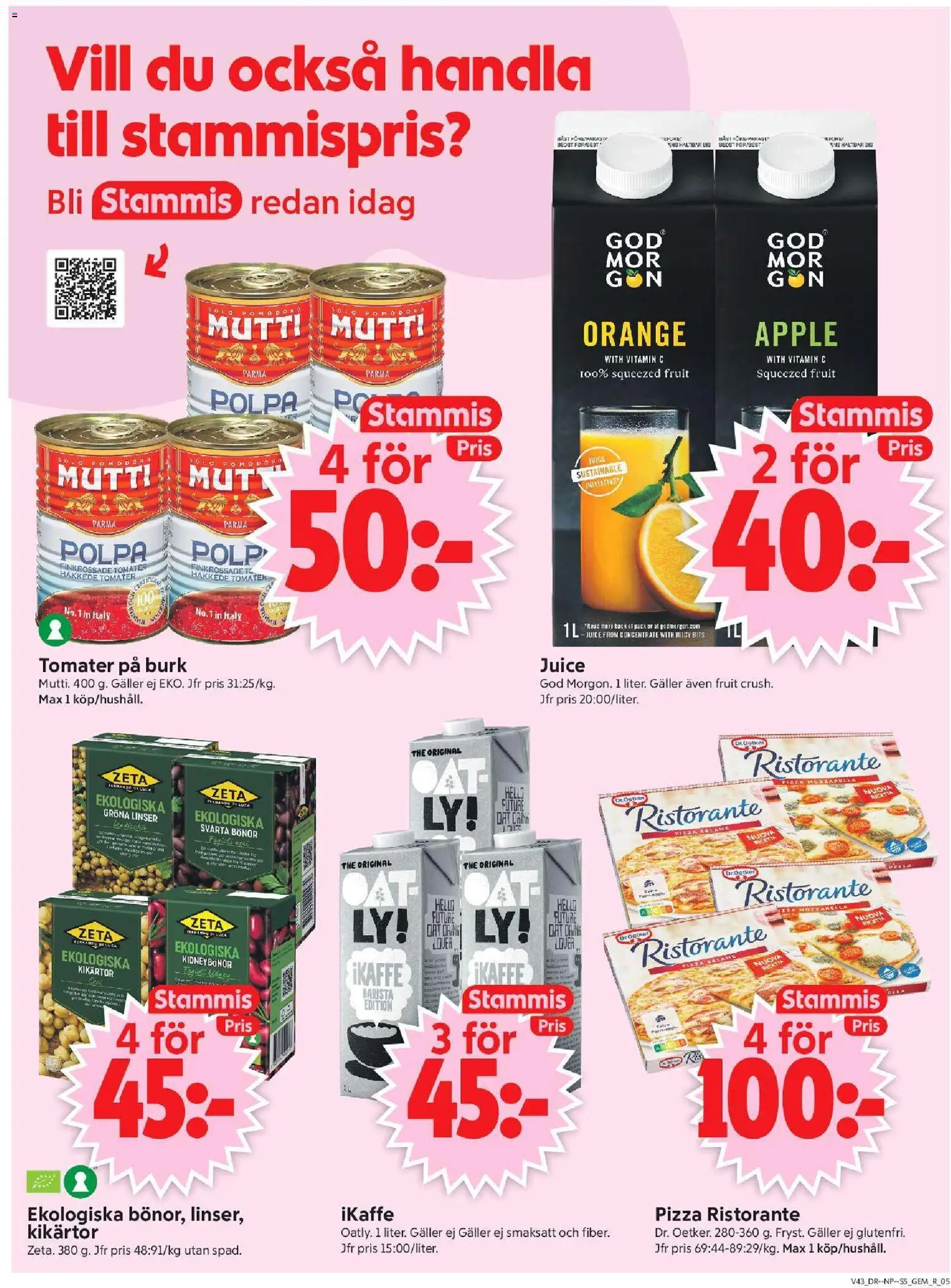 ICA Supermarket erbjudanden Reklamblad in Sverige