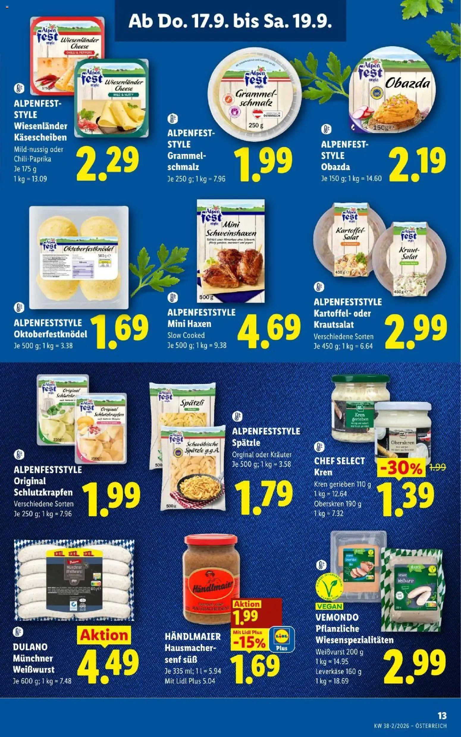Lidl - Flugblatt Flugblatt in Österreich