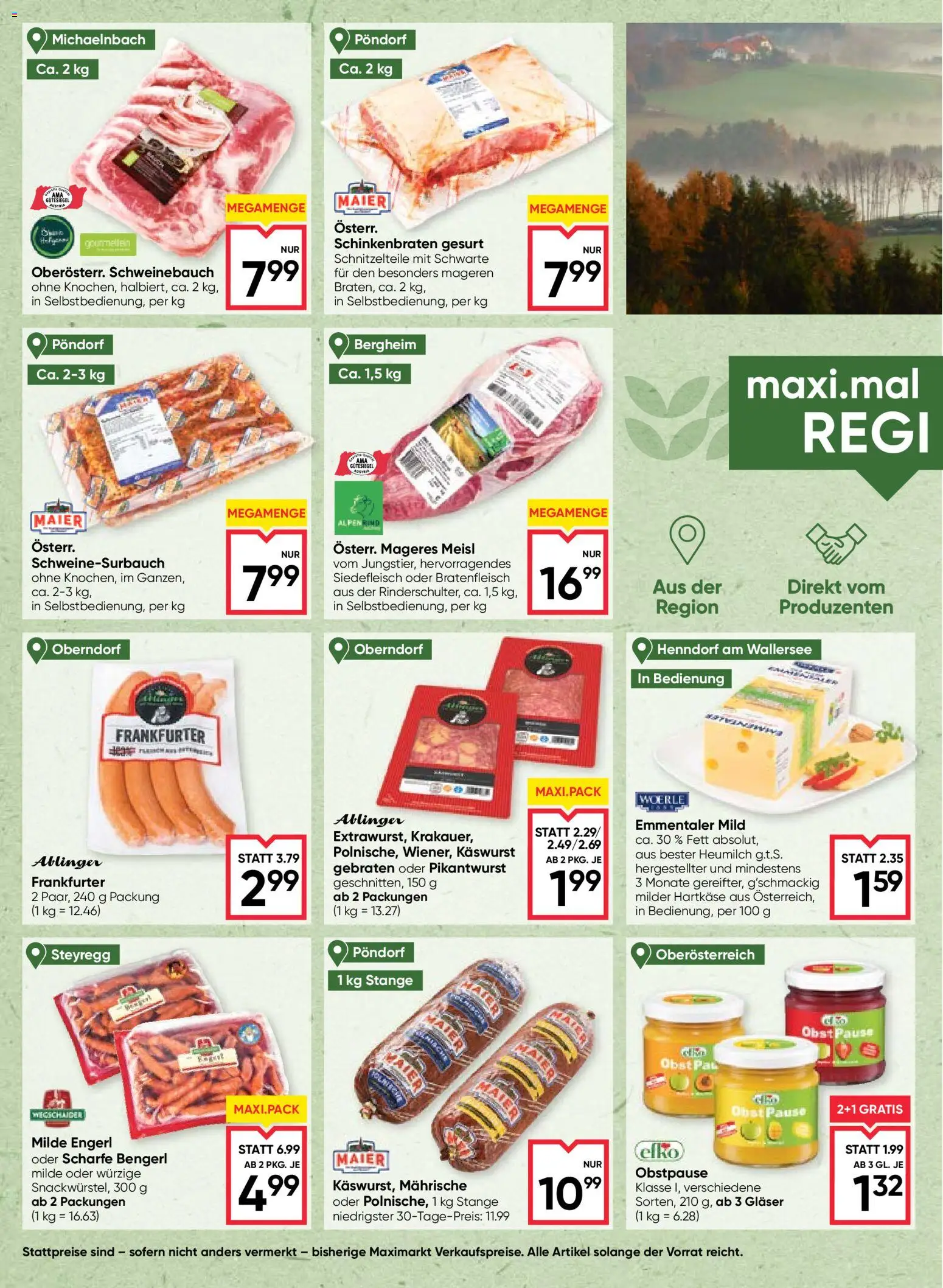 Maximarkt Flugblatt Flugblatt in Österreich