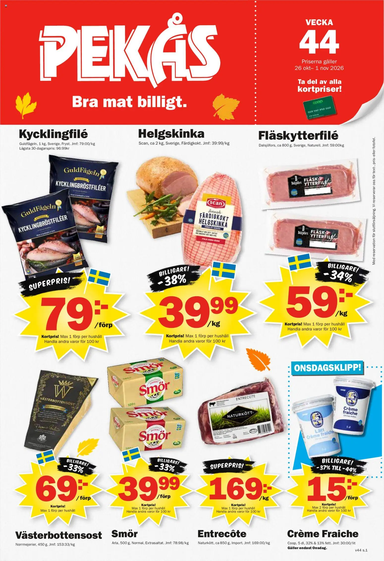 Pekås erbjudanden Reklamblad in Sverige