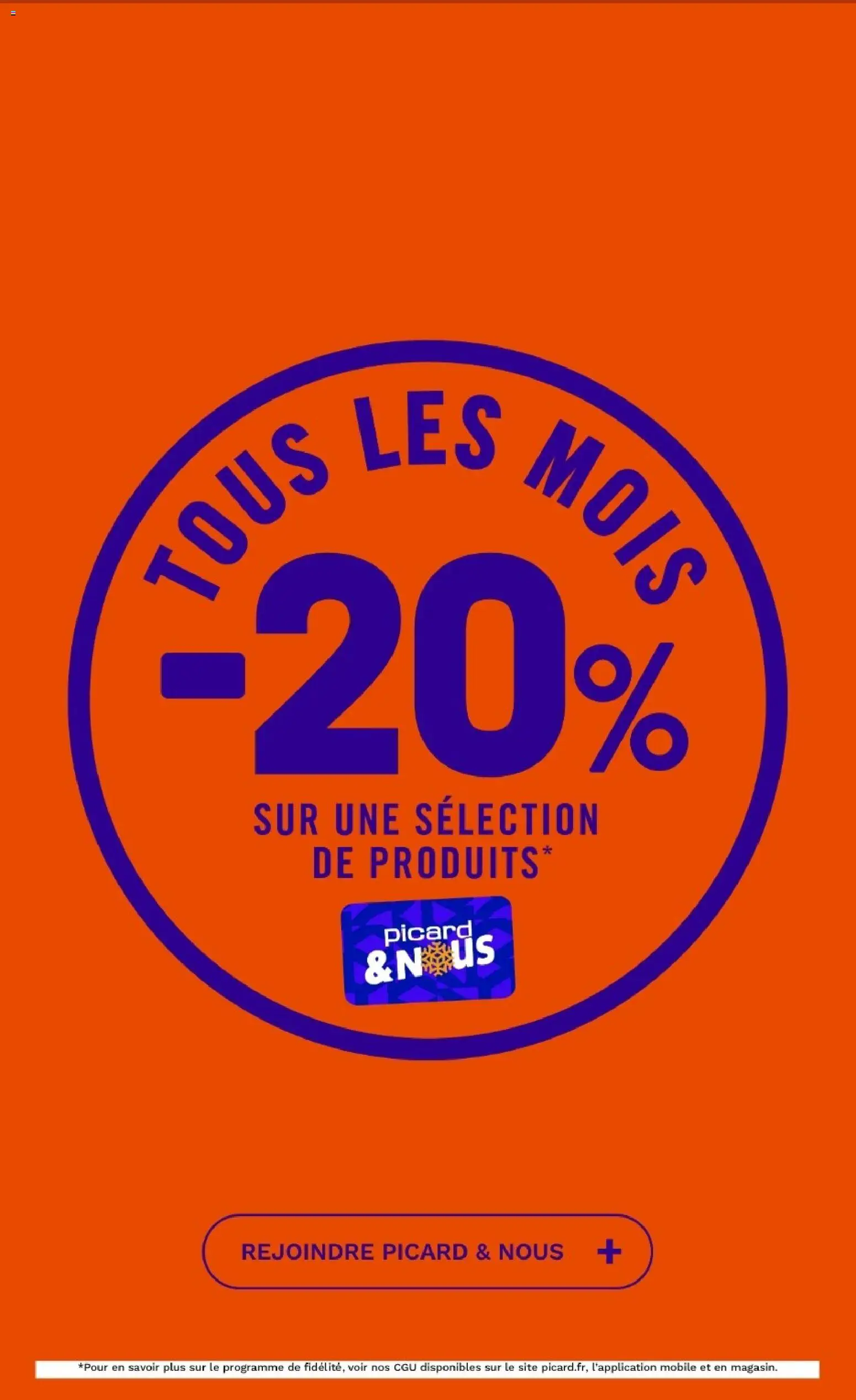 Picard catalogue Catalogue in France