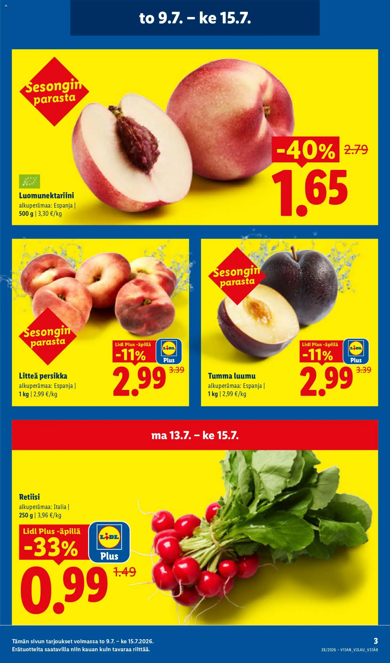 🛍️ Lidl tarjoukset alkaen 09/07/2026 » Katso huipputarjoukset ja säästä jo tänään! 💰 | Suomi