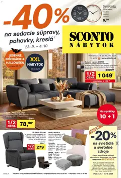 Sconto nábytok Sconto nábytok leták