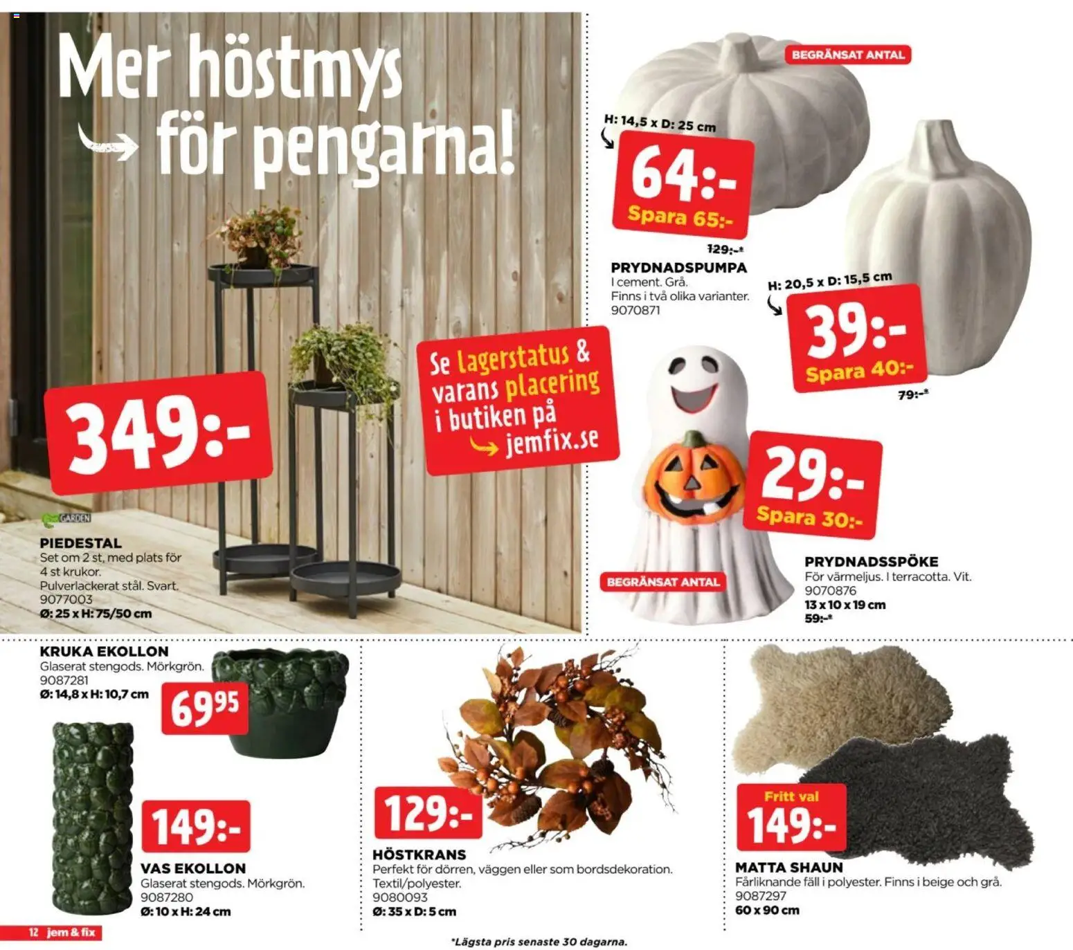 Jem & Fix erbjudanden Reklamblad in Sverige