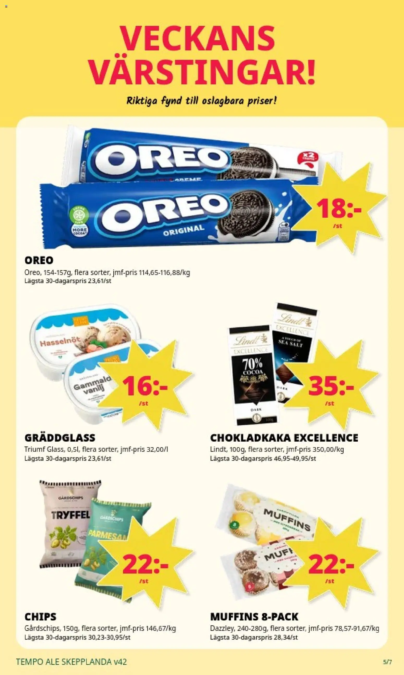 Tempo erbjudanden Reklamblad in Sverige