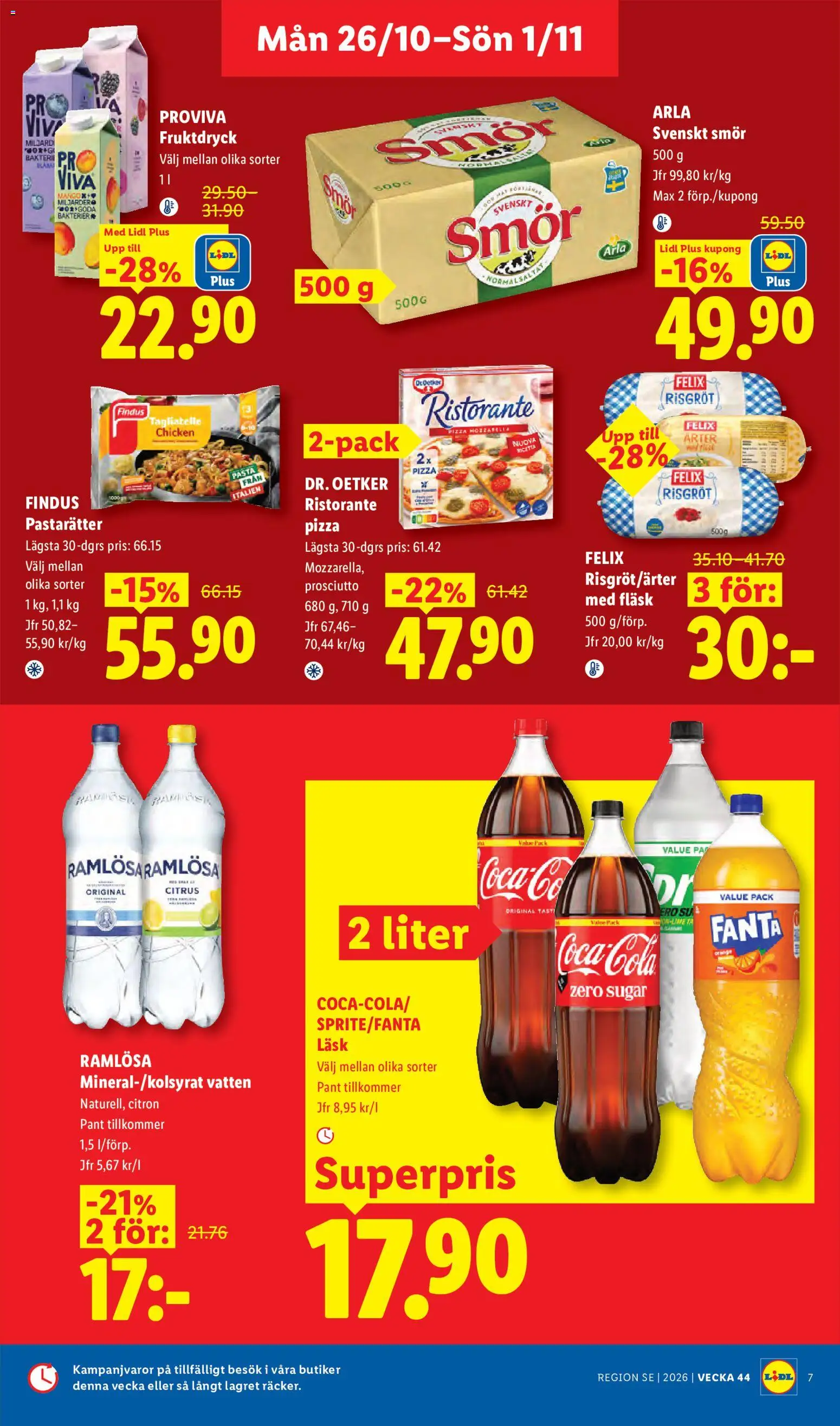 Lidl erbjudanden Reklamblad in Sverige