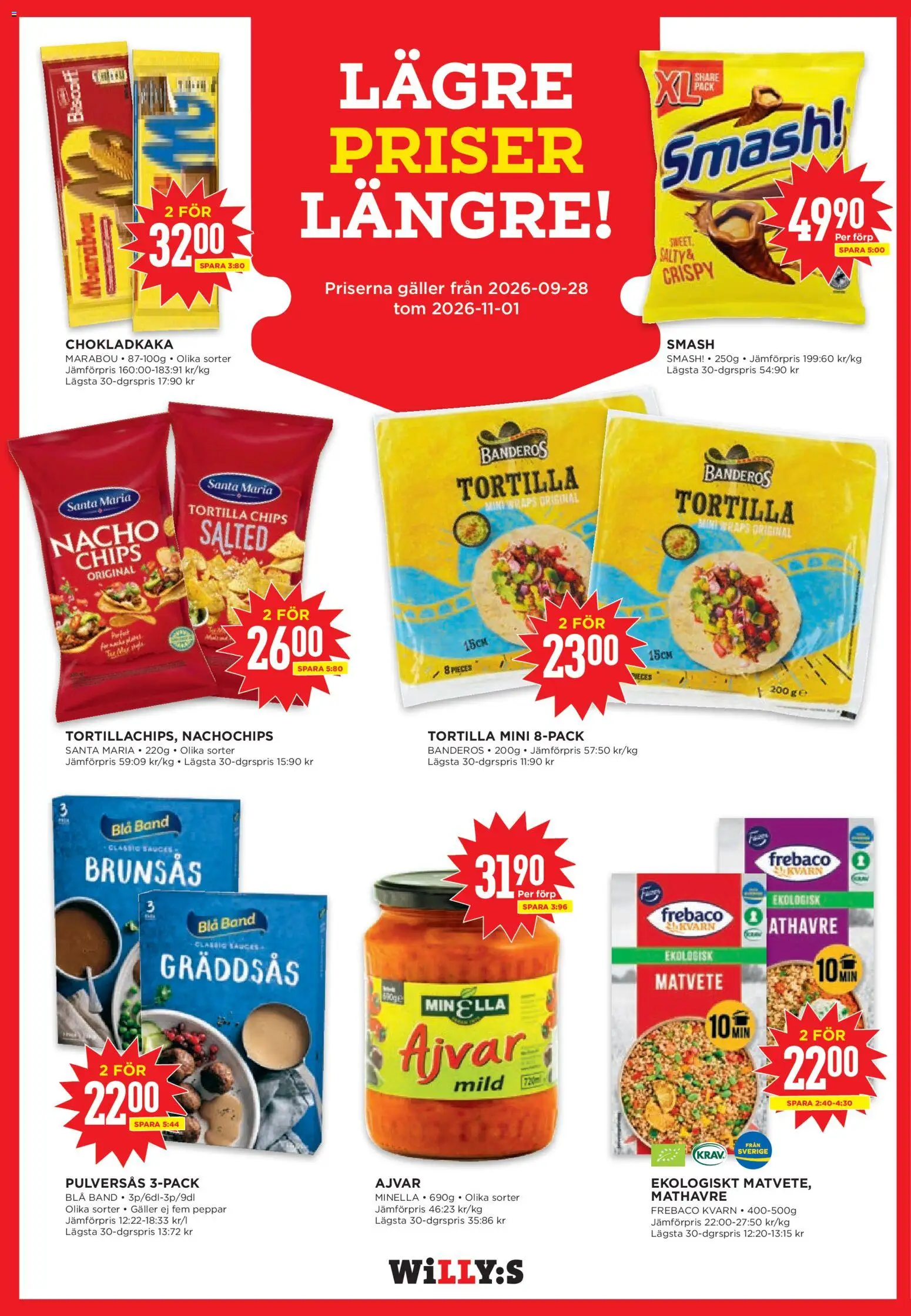 Willys erbjudanden Reklamblad in Sverige