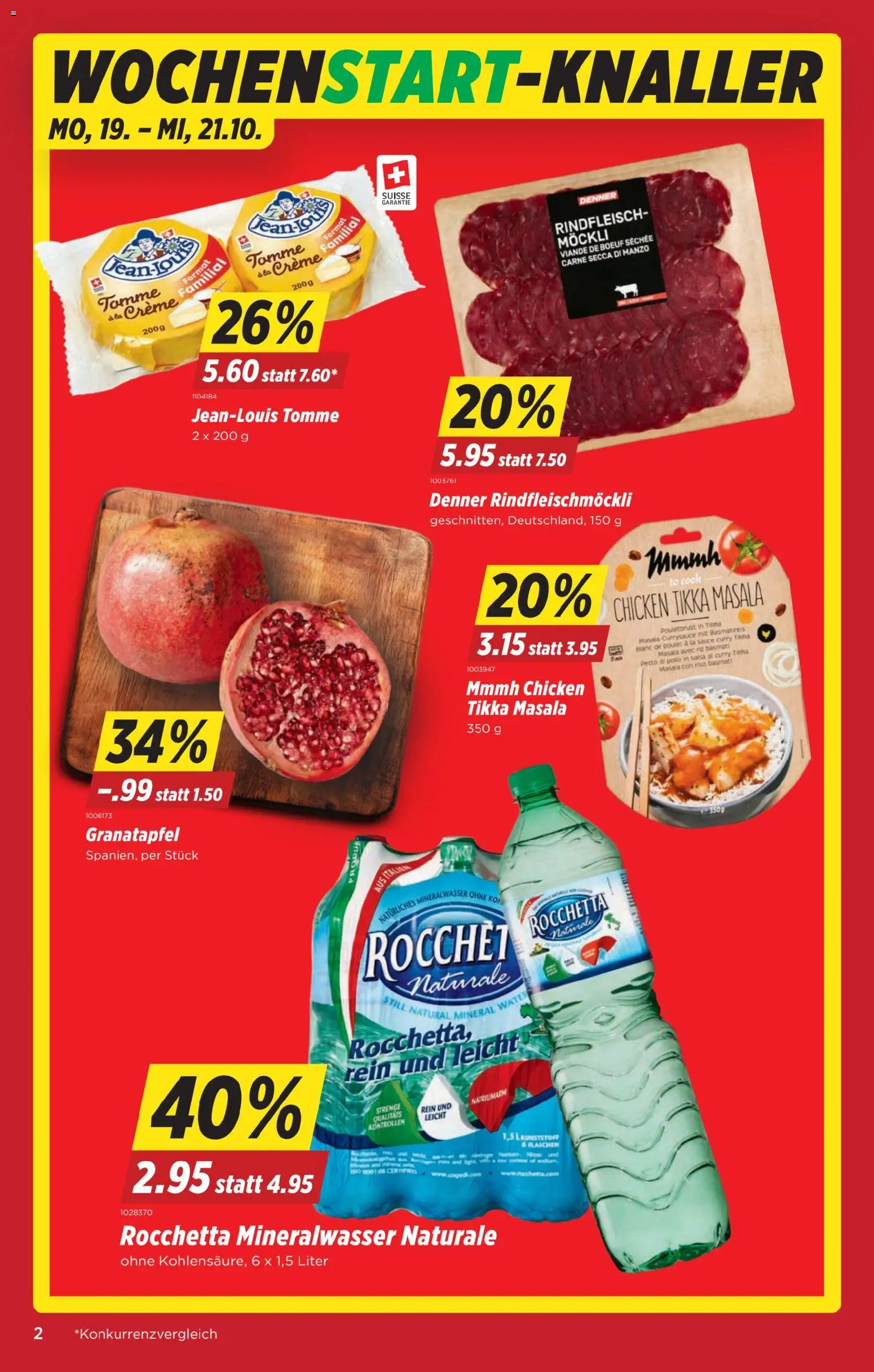 Denner aktionen Prospekt in Schweiz