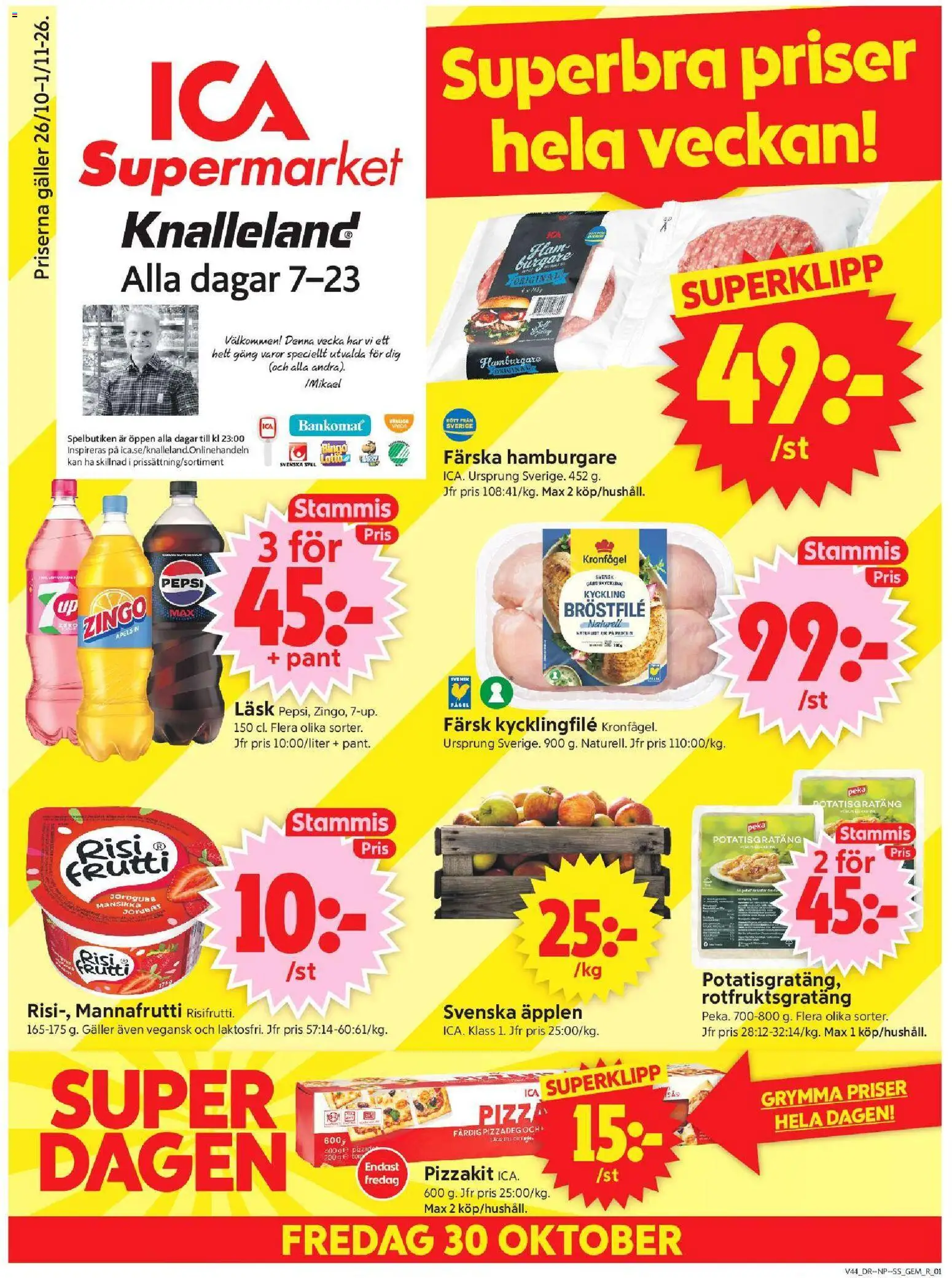 ICA Supermarket erbjudanden Reklamblad in Sverige
