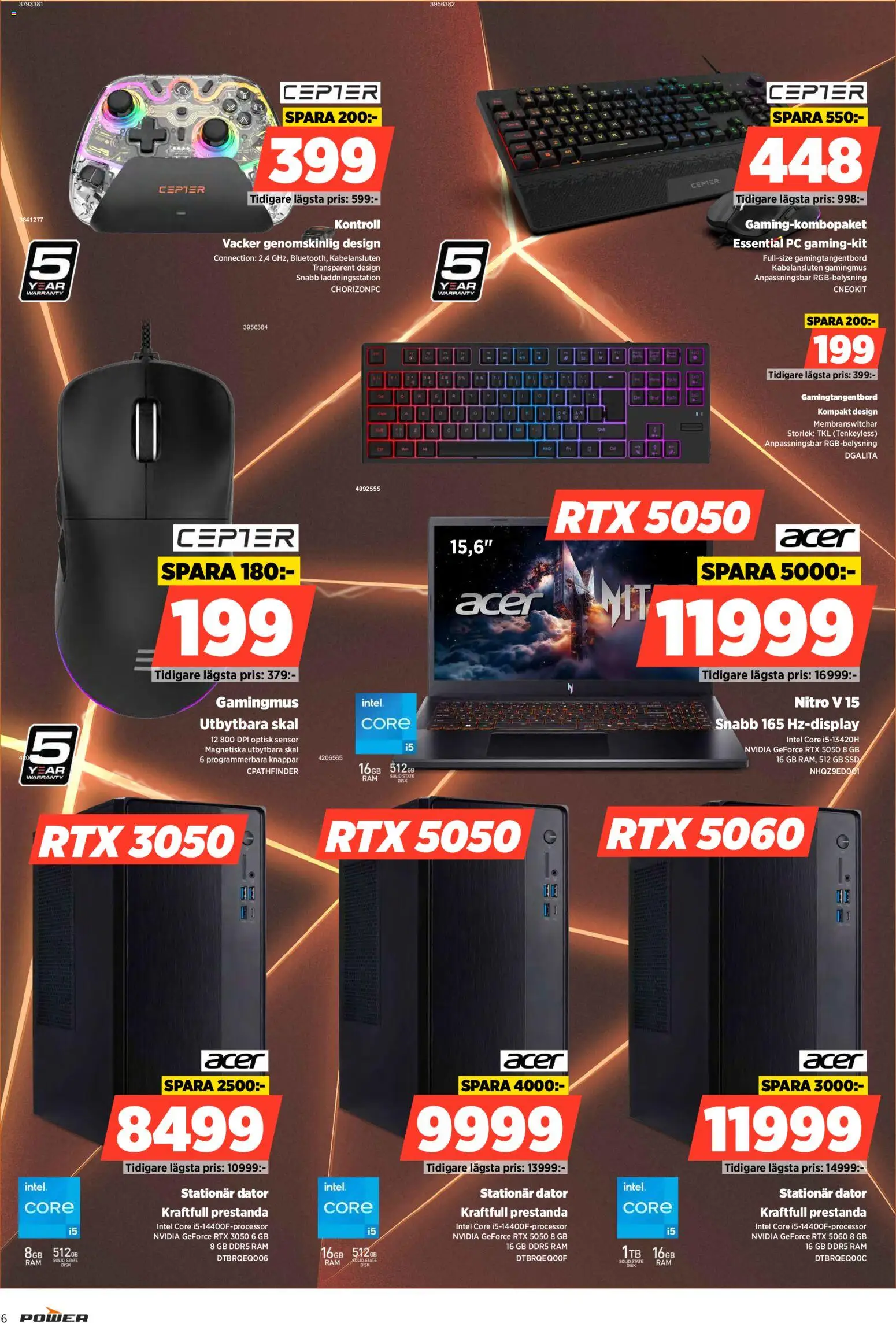Power erbjudanden Reklamblad in Sverige