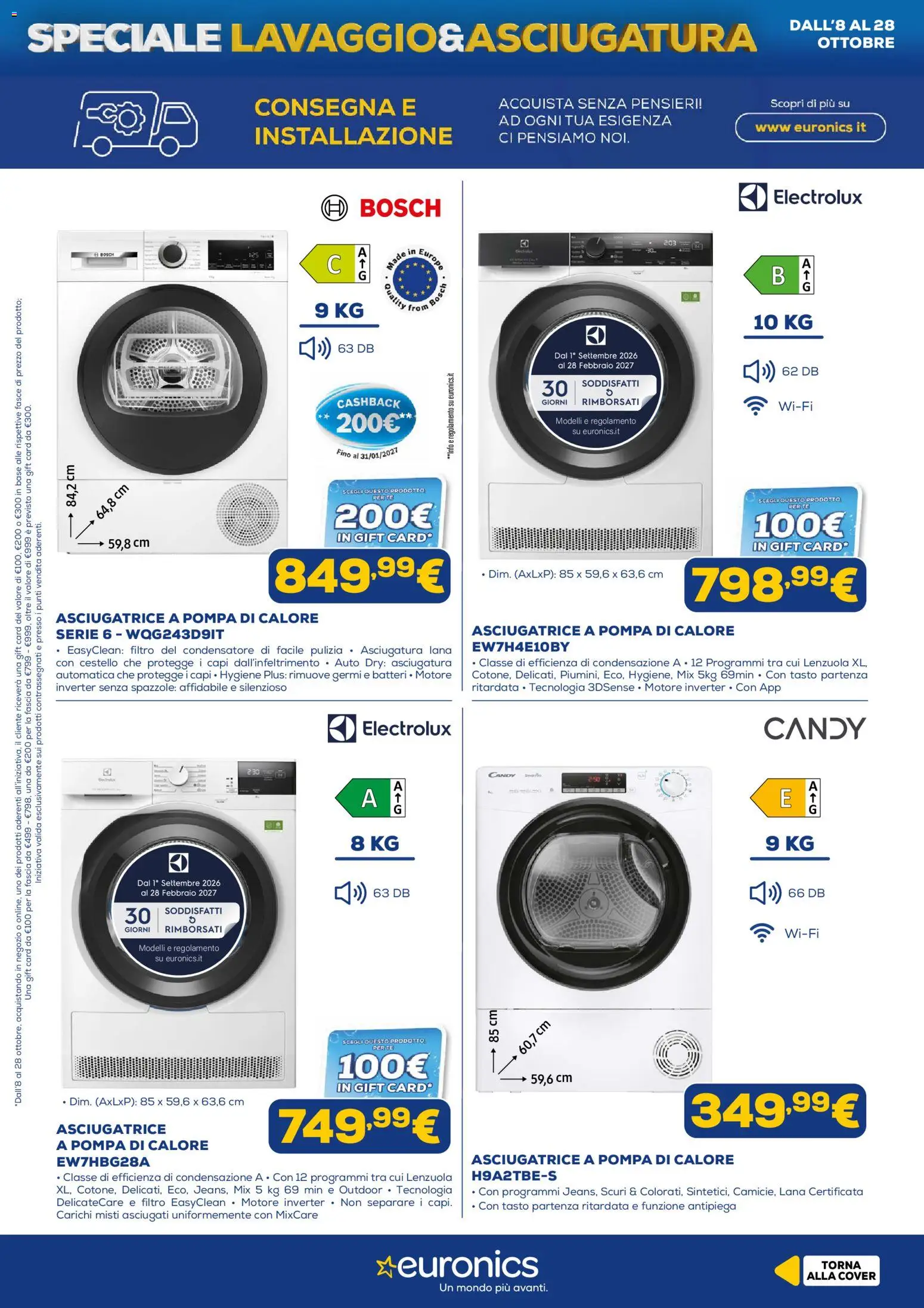 Euronics volantino Lavaggio Volantino in Italy