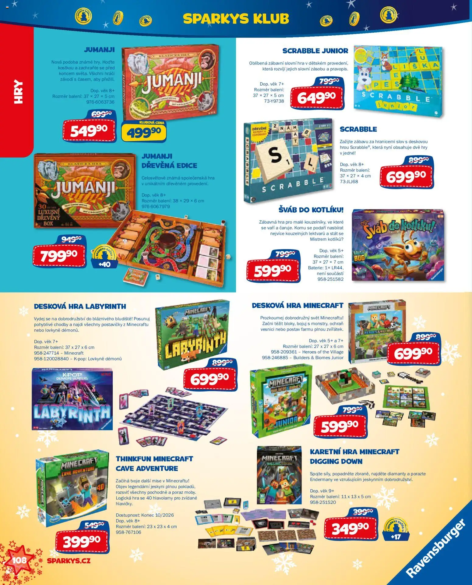 Sparkys katalog Vánoce 2026 Leták in Česko