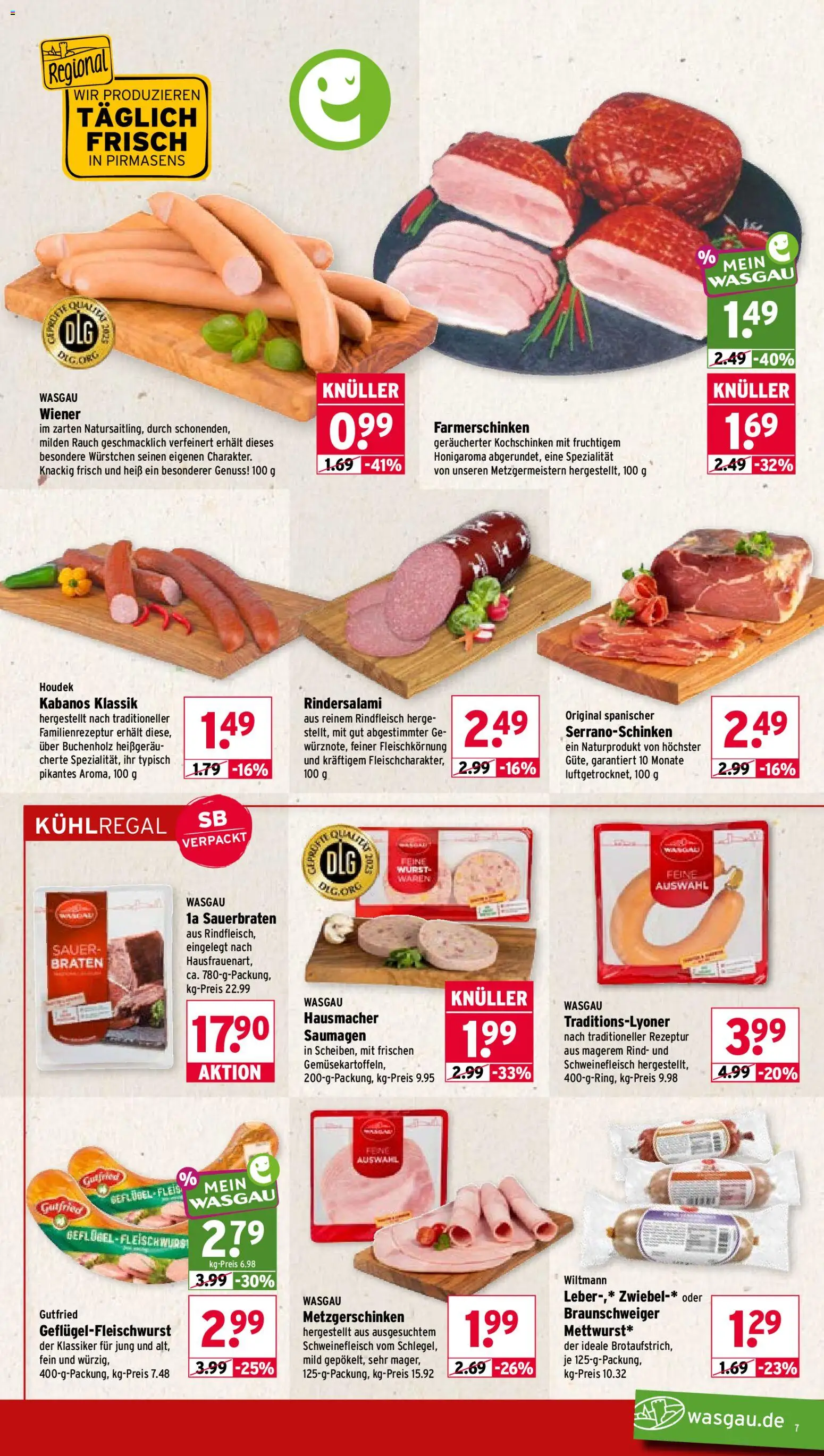 Wasgau Prospekt Prospekt in Deutschland