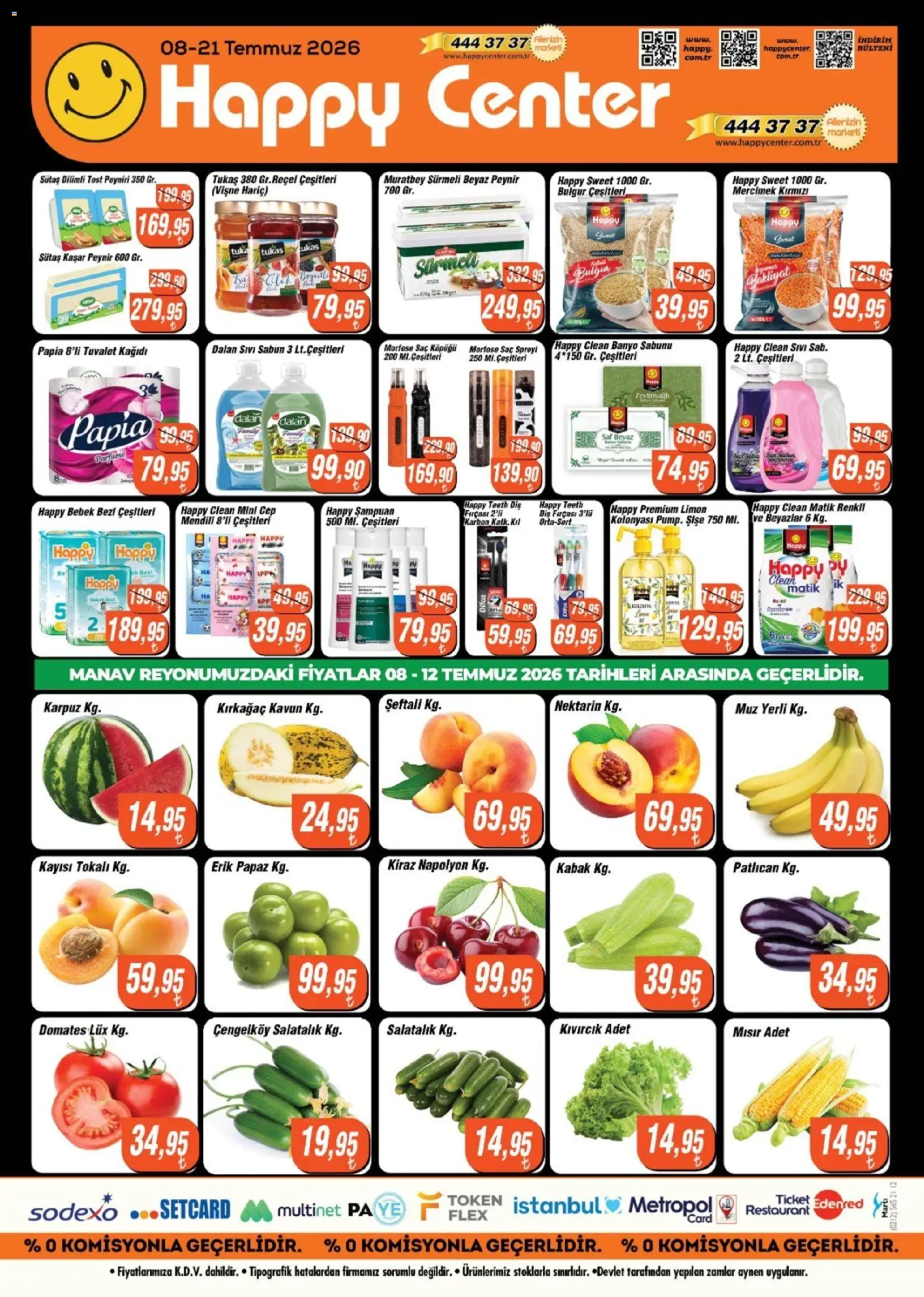 🛍️ Happy Center Katalog, 08 Temmuz 2026 itibariyle » Özel fırsatları keşfedin ve bugün tasarruf edin! 💰 | Türkiye