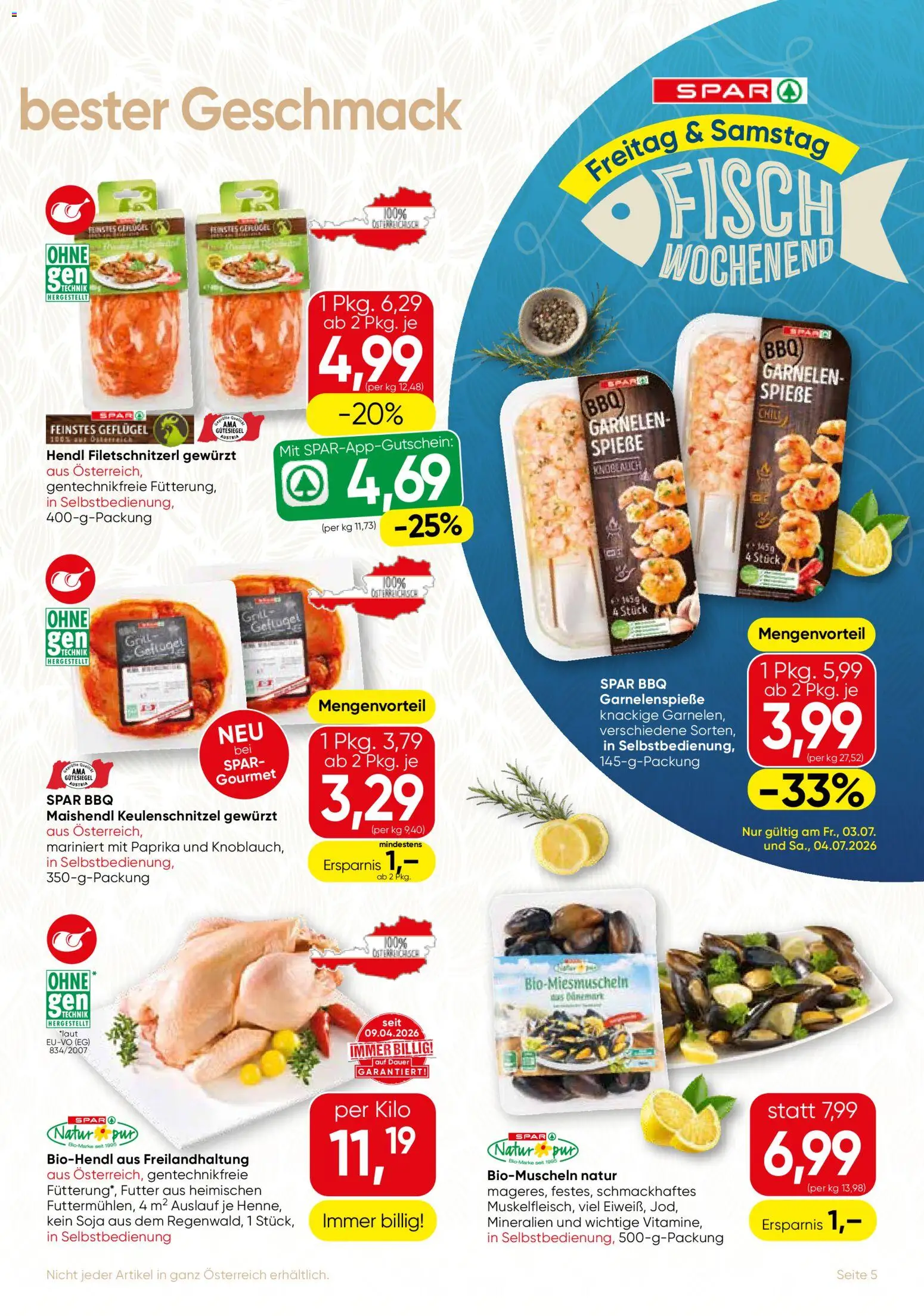 Die besten Angebote | SPAR Gourmet Flugblatt ab 01.07.2026 | - Jetzt stöbern! | Österreich