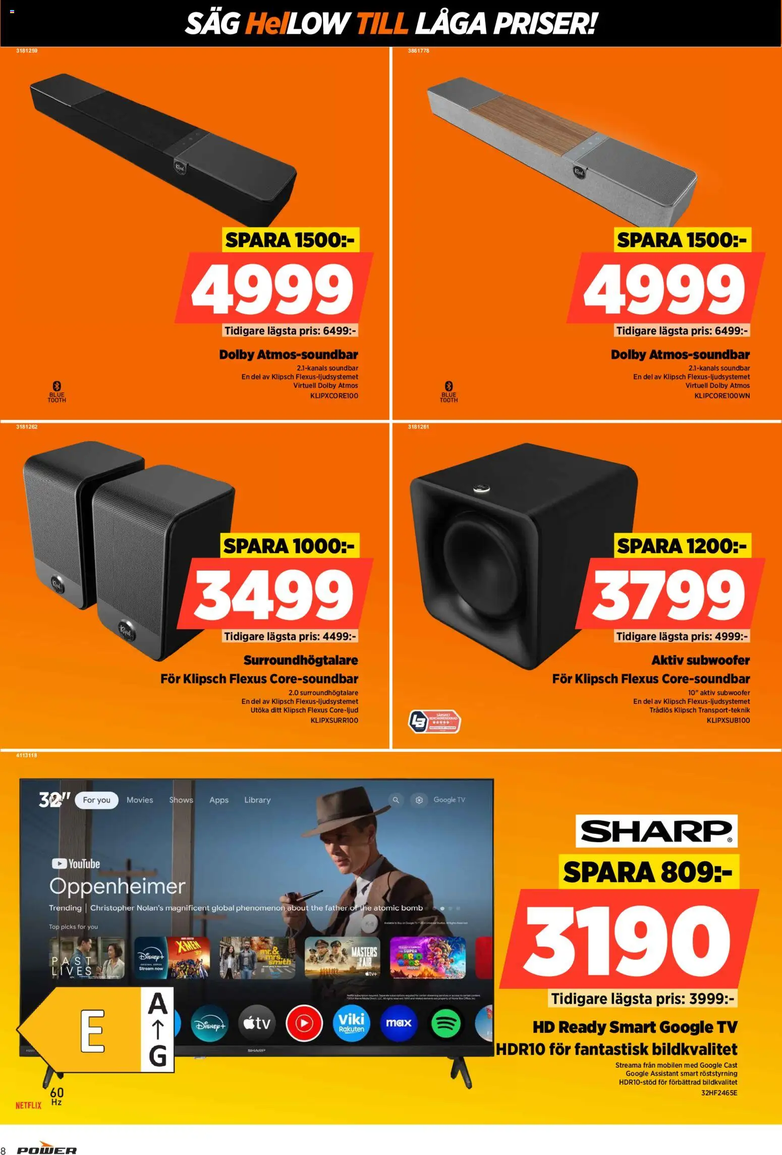 Power erbjudanden Reklamblad in Sverige