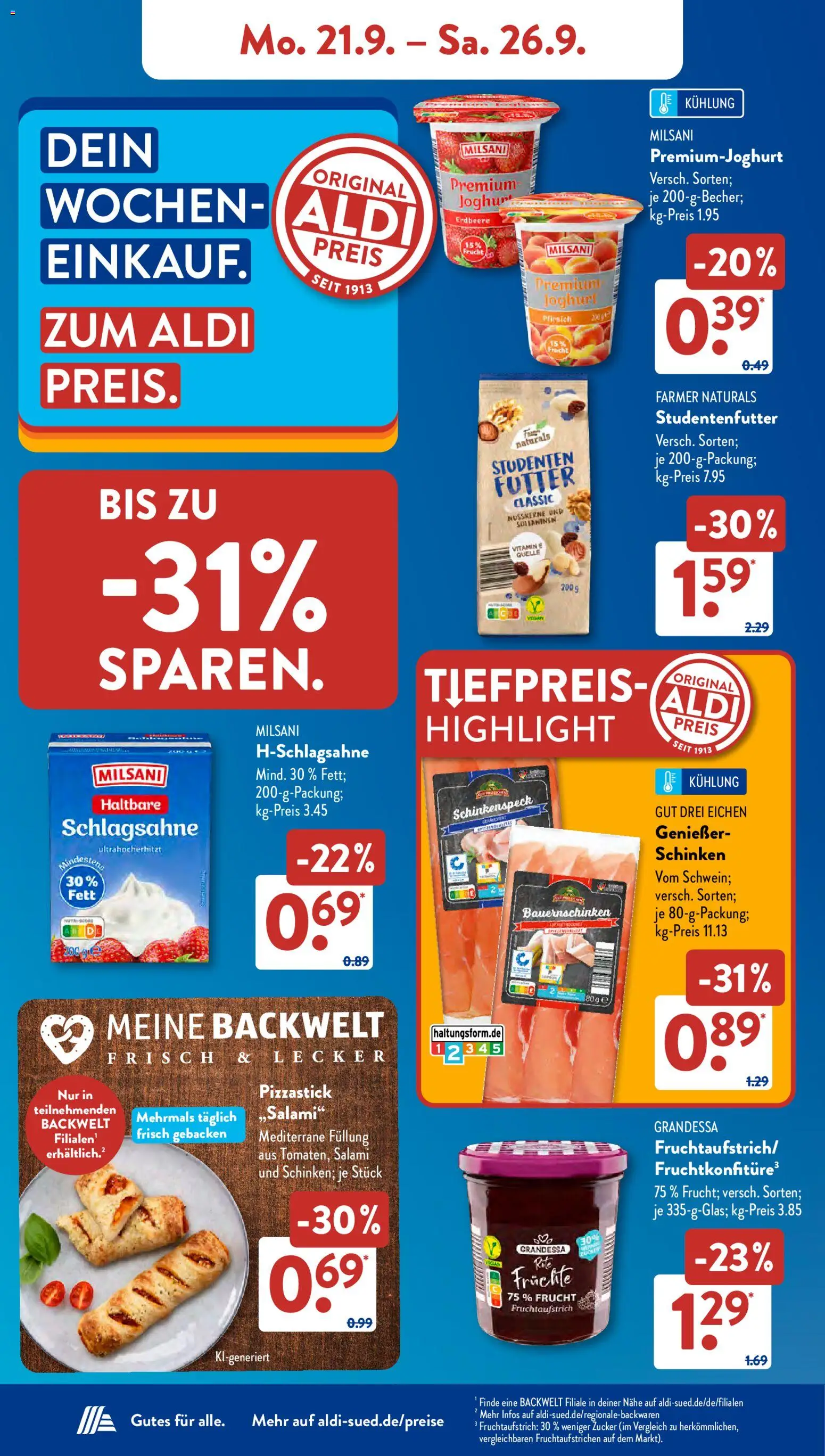 Aldi Süd Prospekt Prospekt in Deutschland