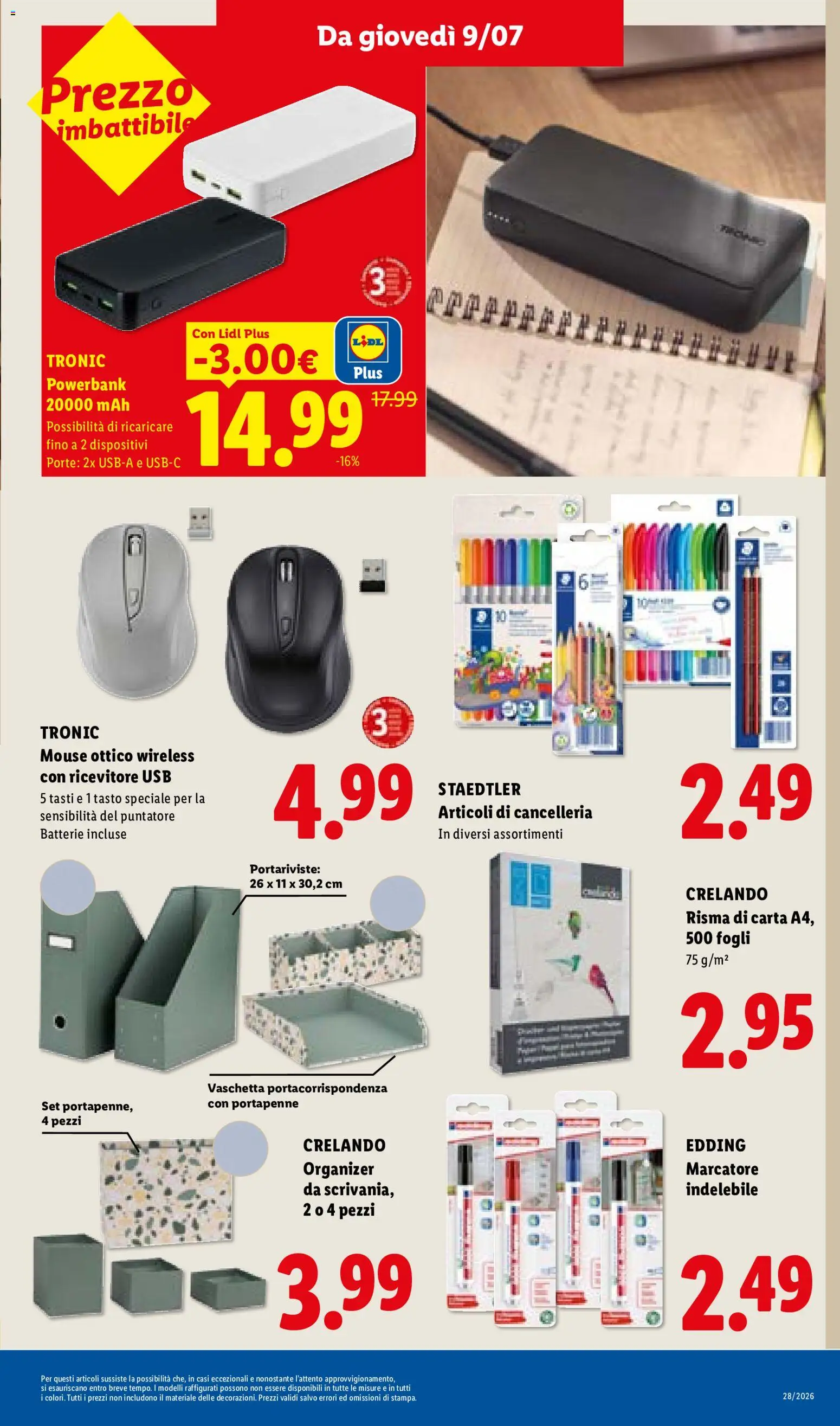 🛒 Volantino Lidl dal 📅 09/07/2026 - Offerte da non perdere! 🔥 | Italy