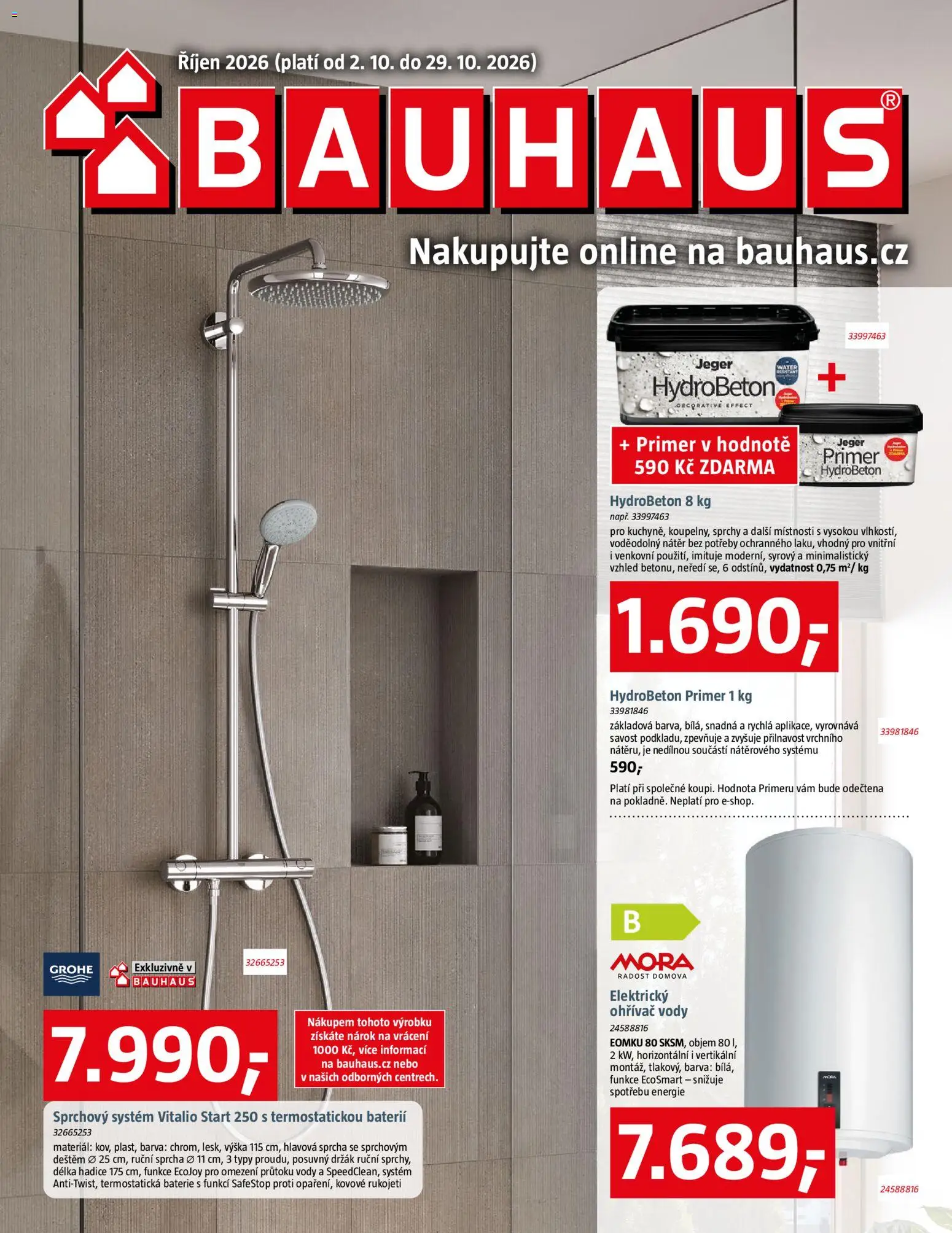 Bauhaus leták Leták in Česko