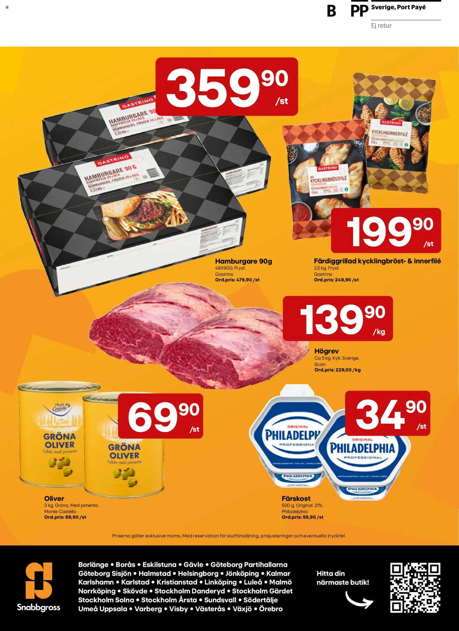Snabbgross erbjudanden Reklamblad in Sverige