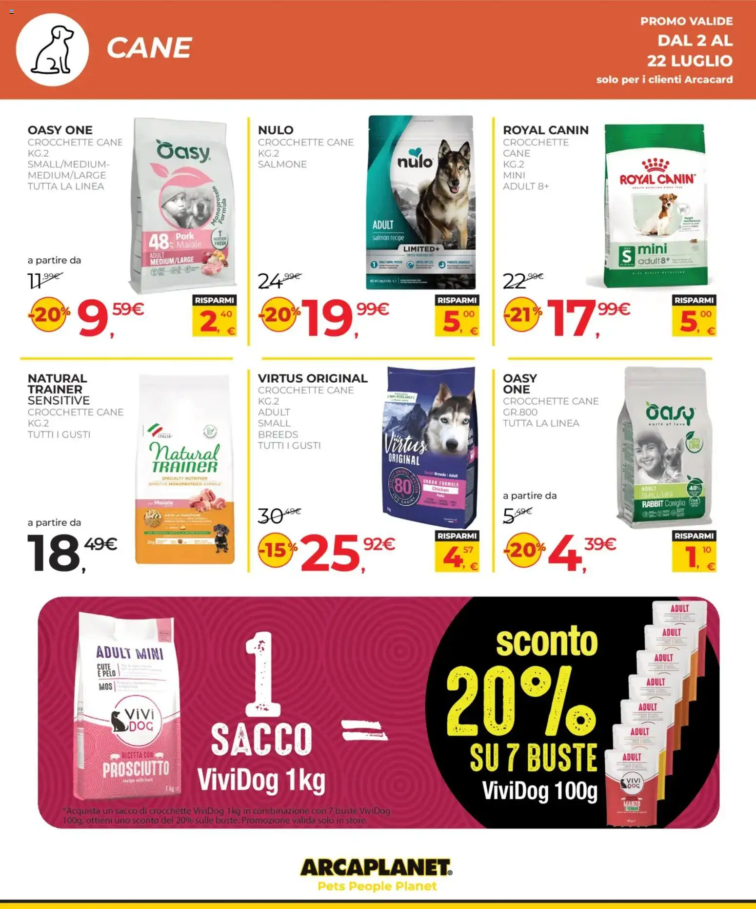 📣 Volantino Arcaplanet dal 📅 02/07/2026 - Scopri le offerte ora!🔥 | Italy