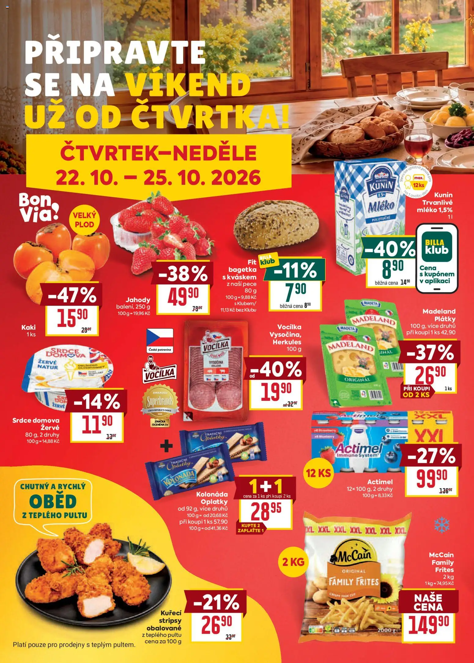 Billa Malý leták Leták in Česko