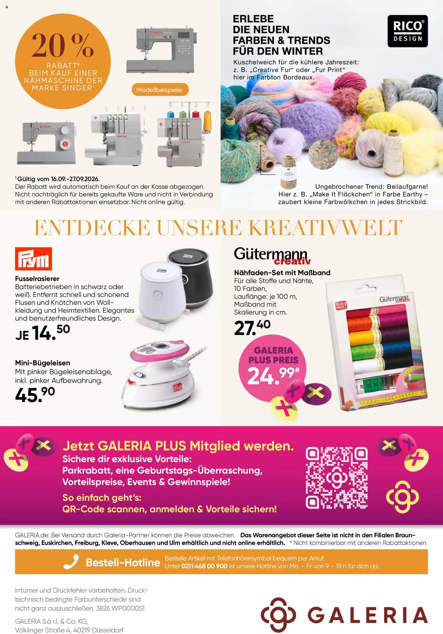 Galeria Karstadt Kaufhof Prospekt Prospekt in Deutschland