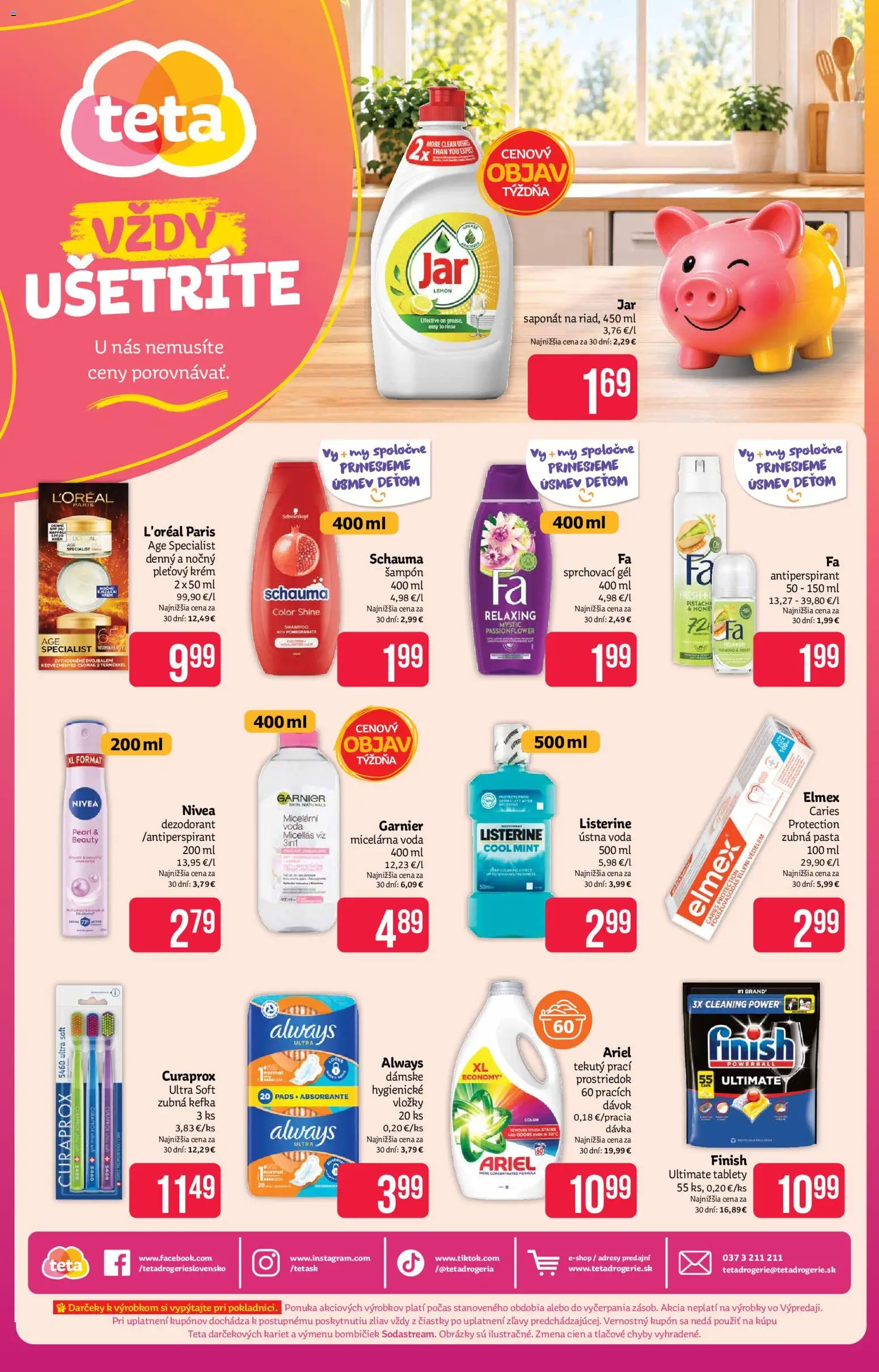 Teta drogerie leták Leták in Slovensko