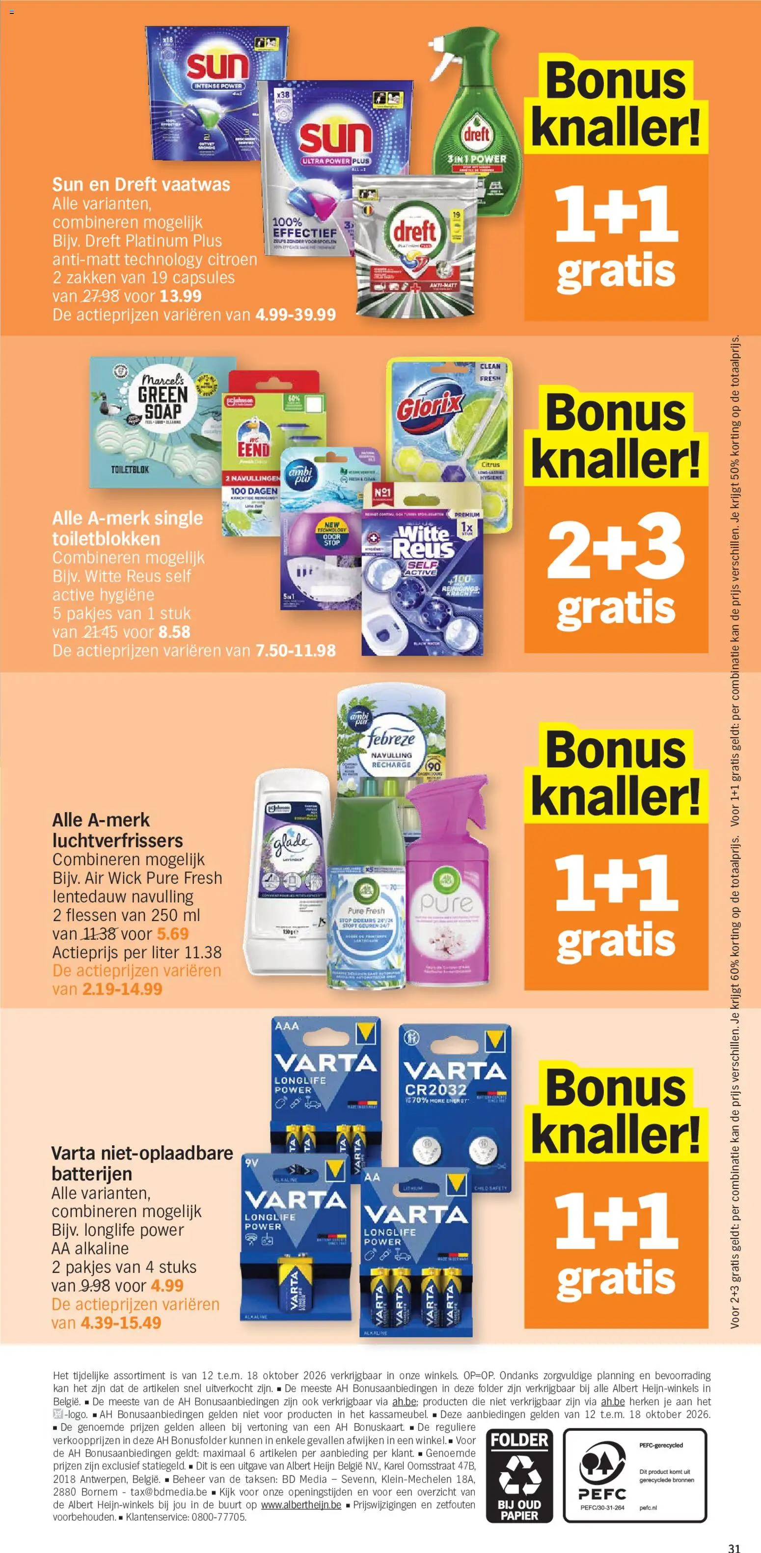 Albert Heijn Folder week / de la semaine 42 Folder in België
