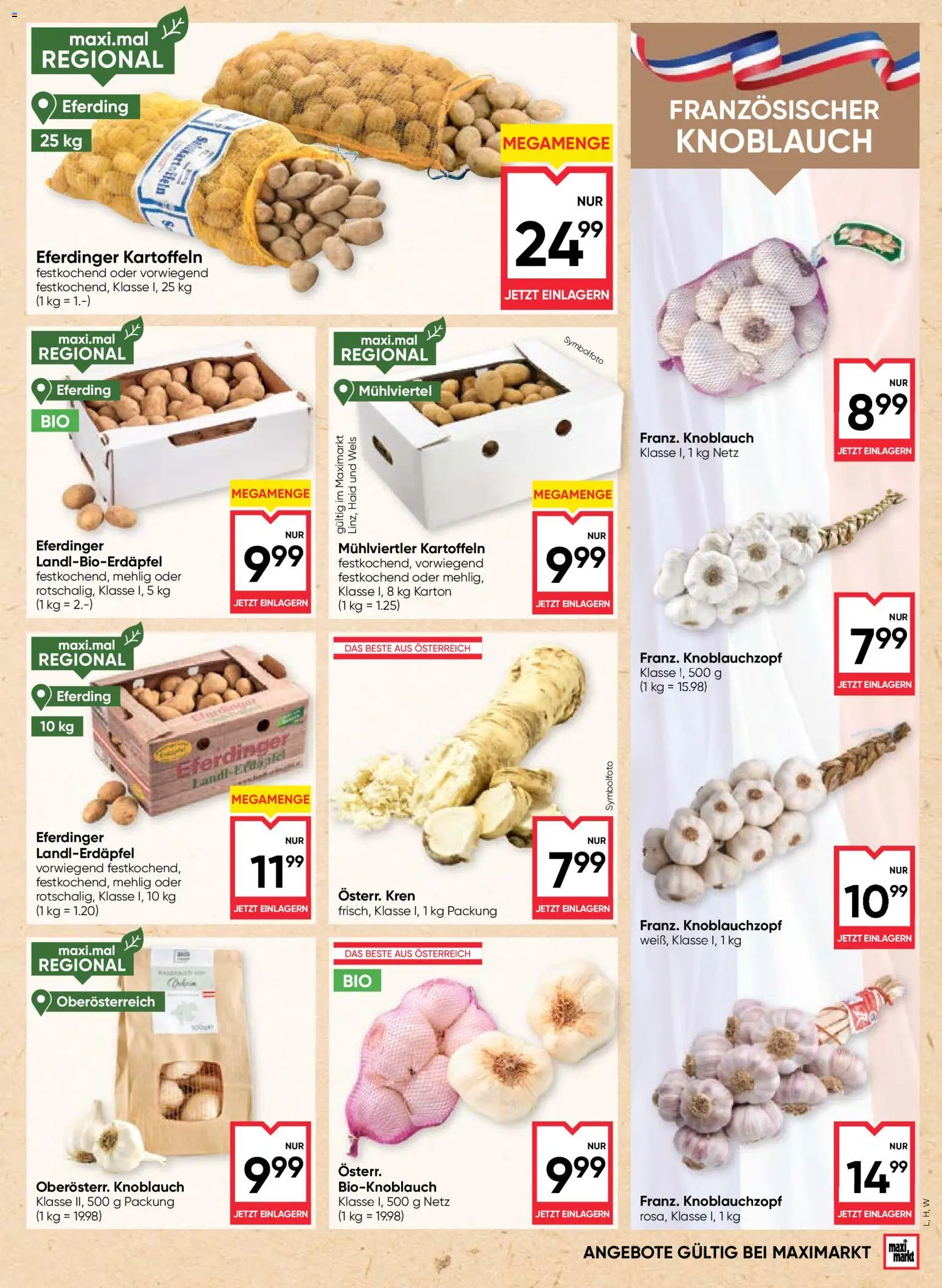 Maximarkt Flugblatt Flugblatt in Österreich