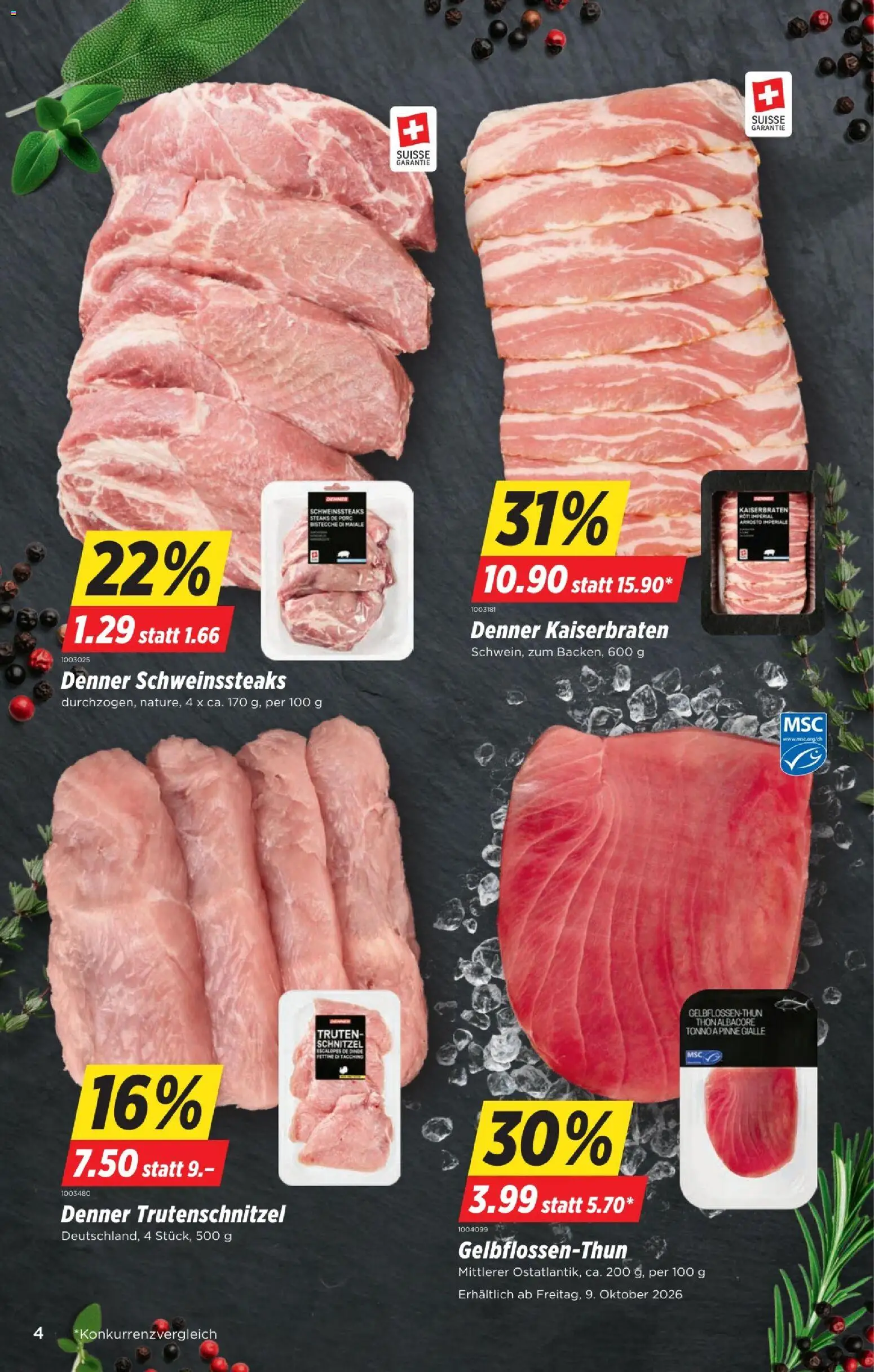 Denner aktionen Prospekt in Schweiz