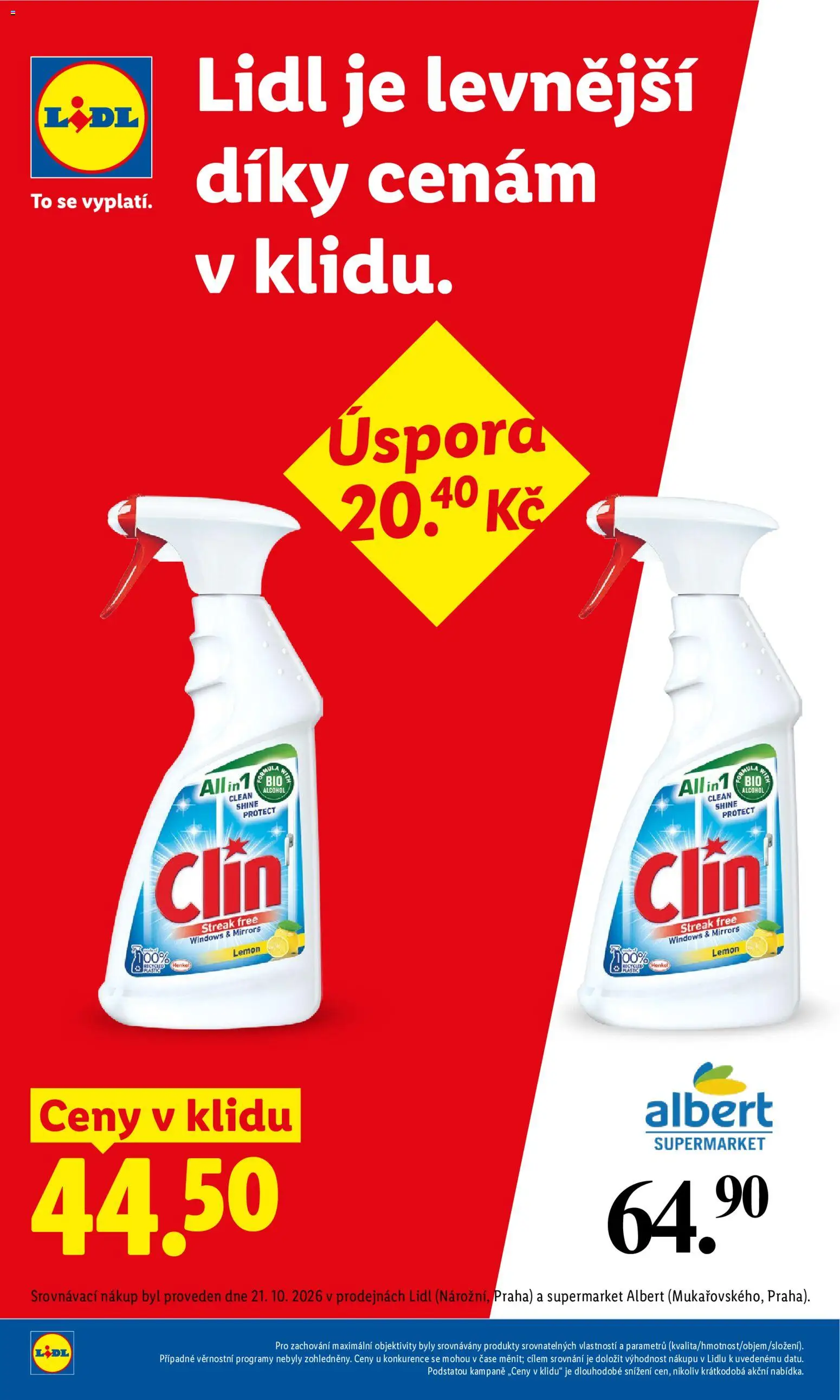 Lidl leták Leták in Česko