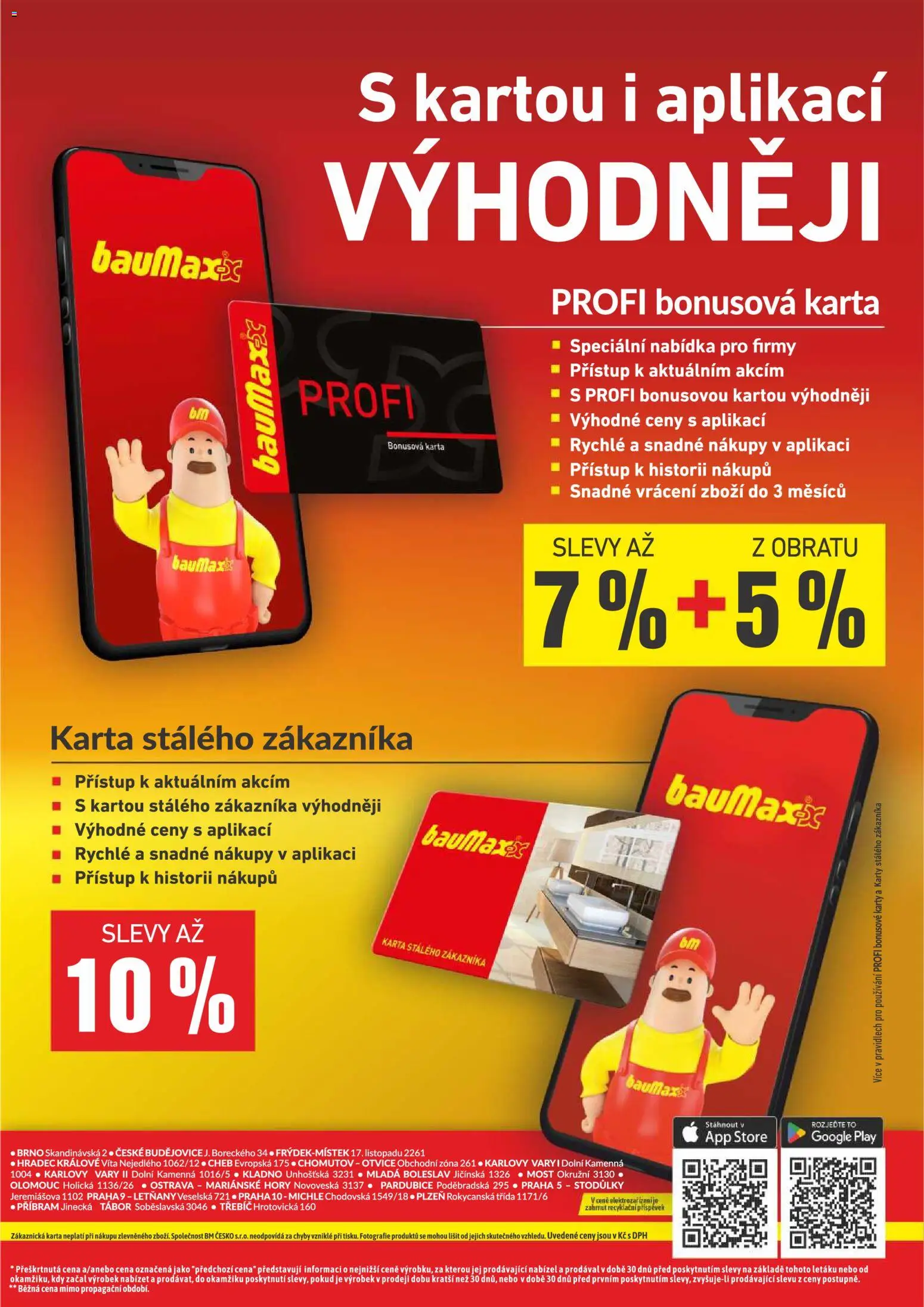 BAUMAX leták Leták in Česko