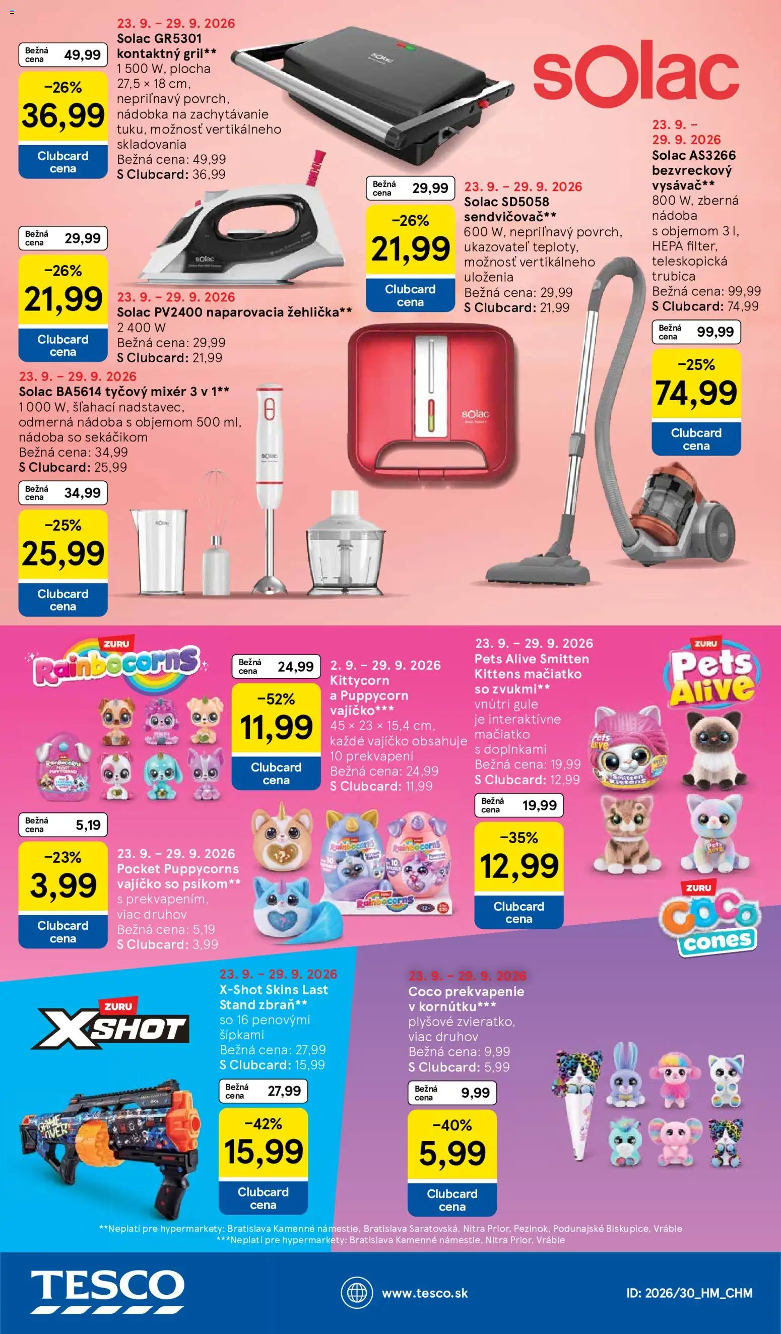 Tesco Hypermarket - leták Leták in Slovensko