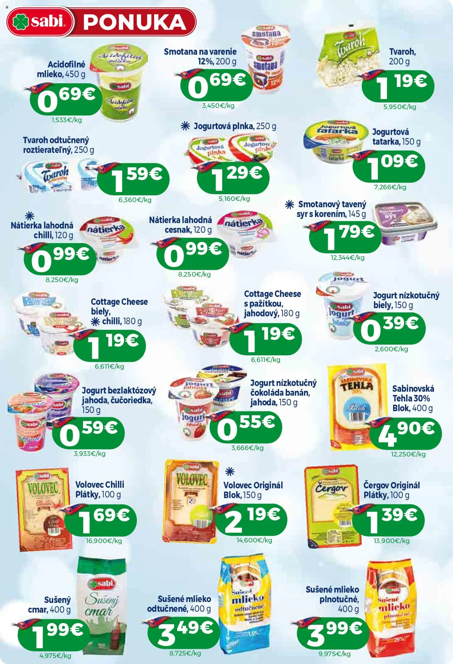 Milk Agro leták Leták in Slovensko
