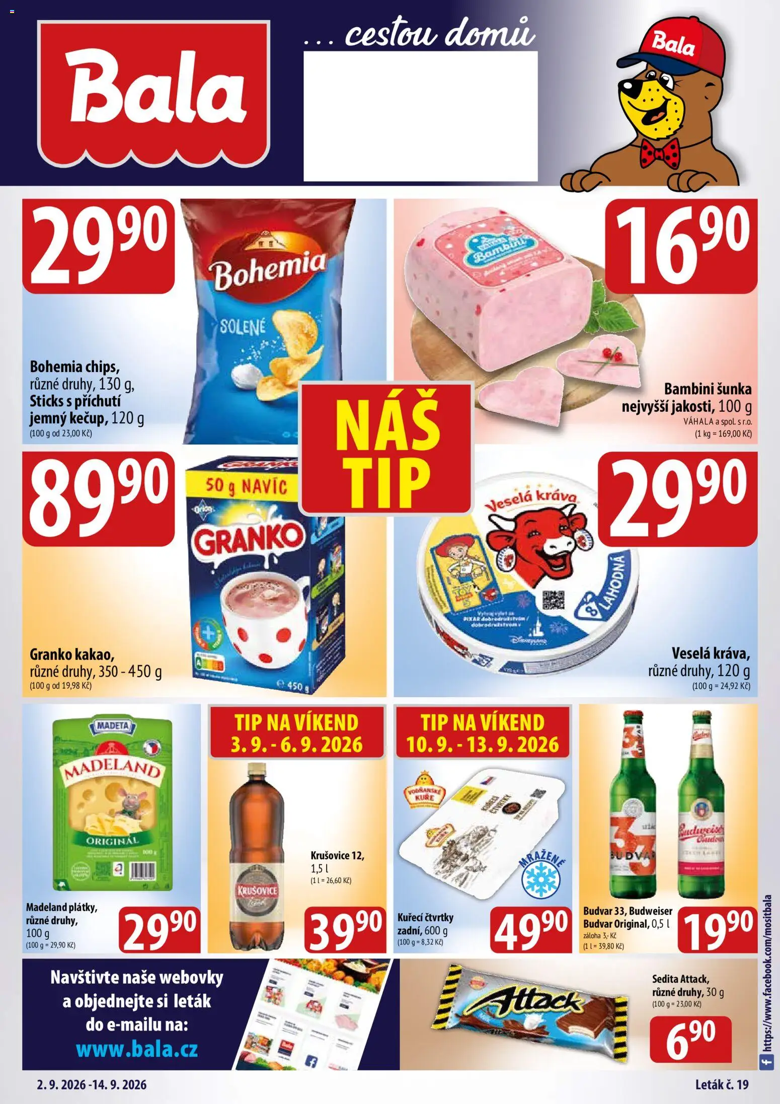 BALA velký leták + Leták in Česko