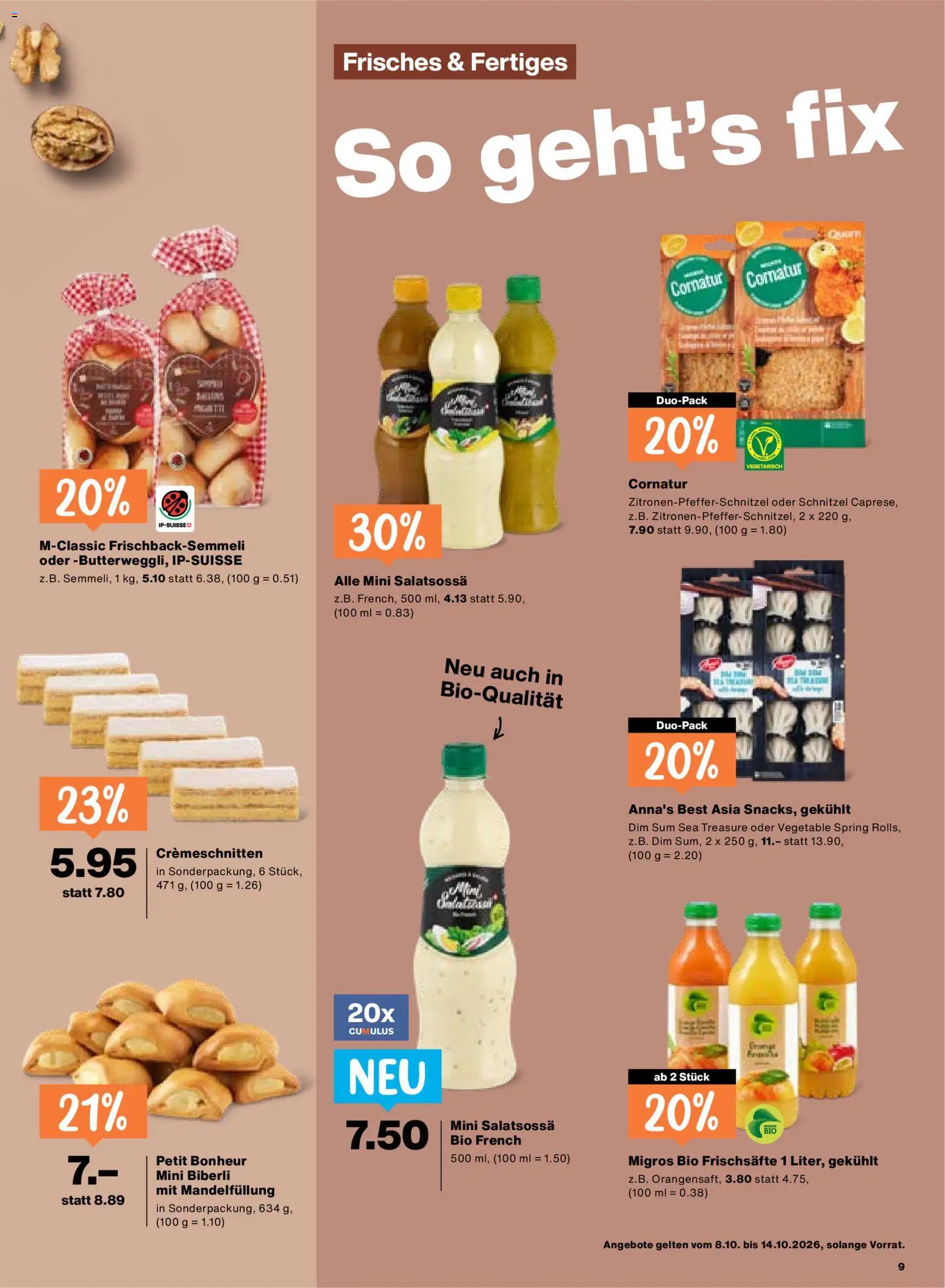 Migros aktionen Prospekt in Schweiz