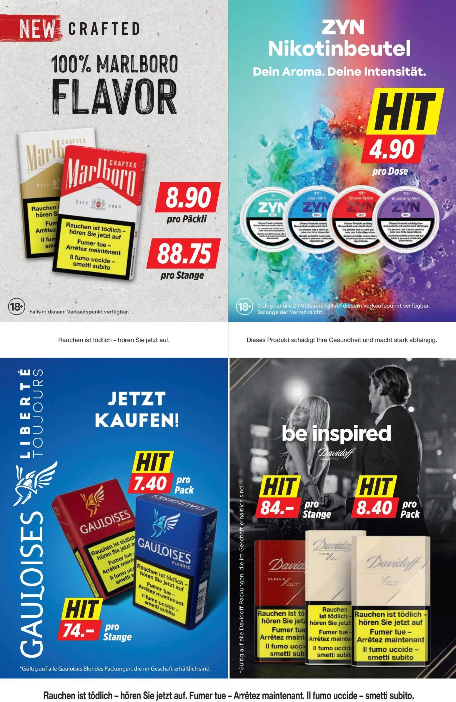 Denner aktionen Prospekt in Schweiz