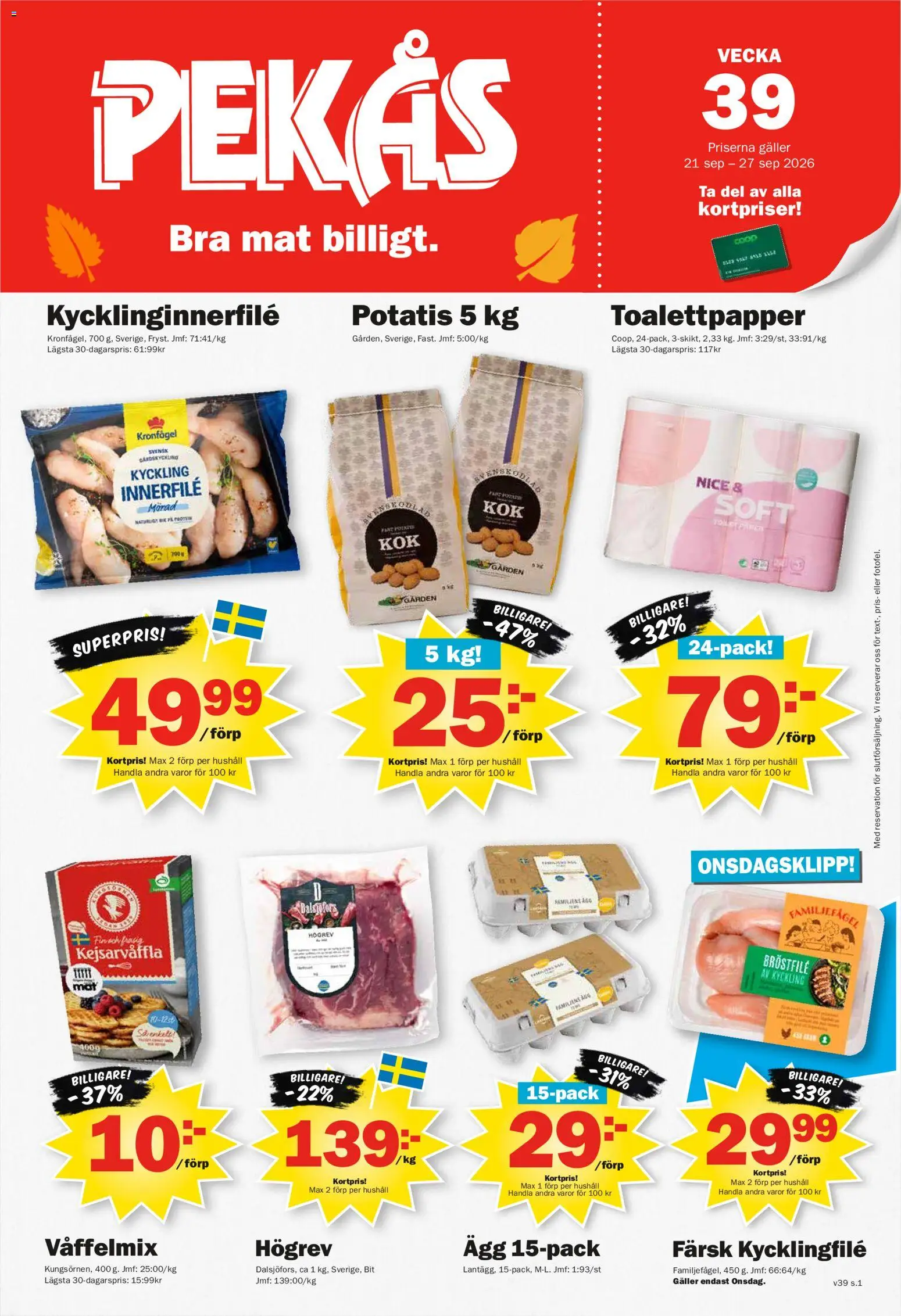 Pekås erbjudanden Reklamblad in Sverige