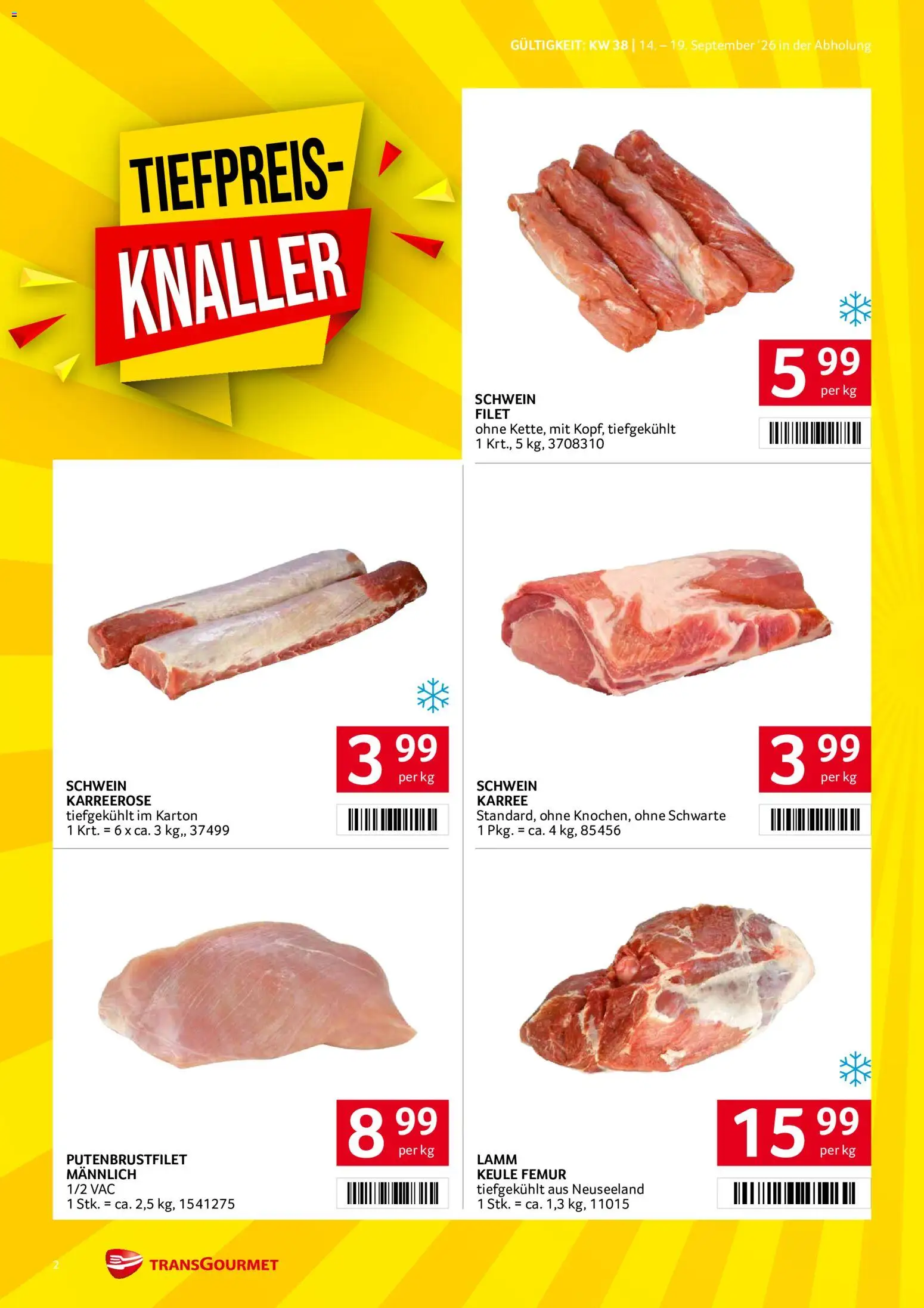 Transgourmet Flugblatt Flugblatt in Österreich