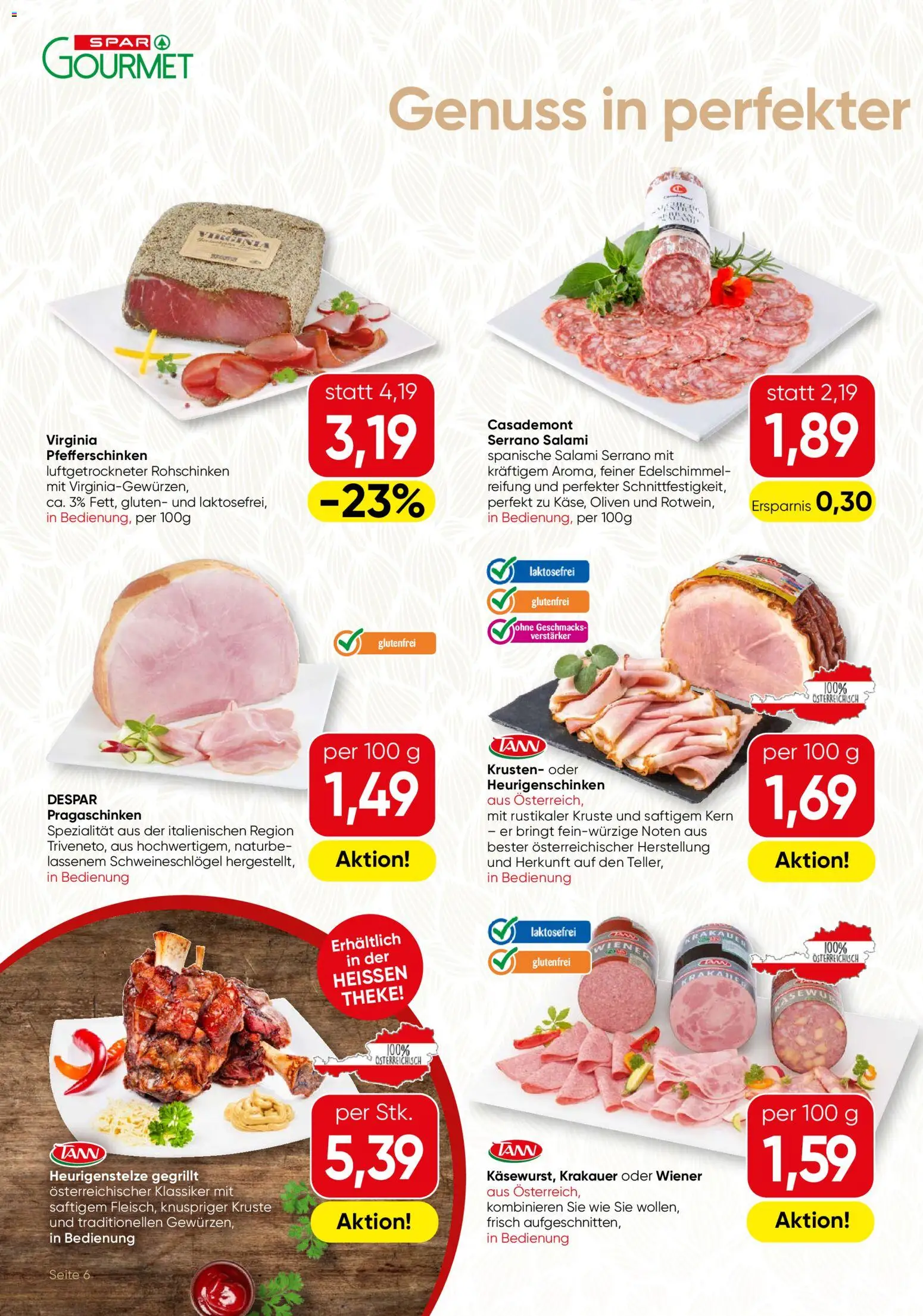 SPAR Gourmet Flugblatt Flugblatt in Österreich