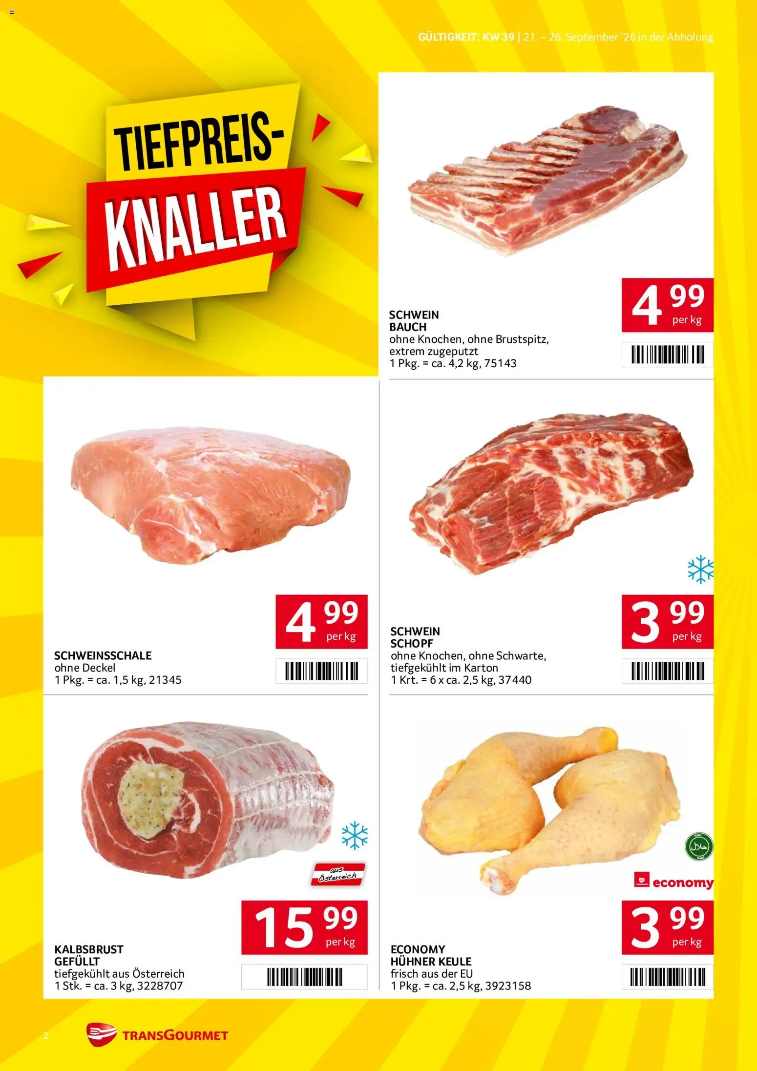 Transgourmet Flugblatt Flugblatt in Österreich