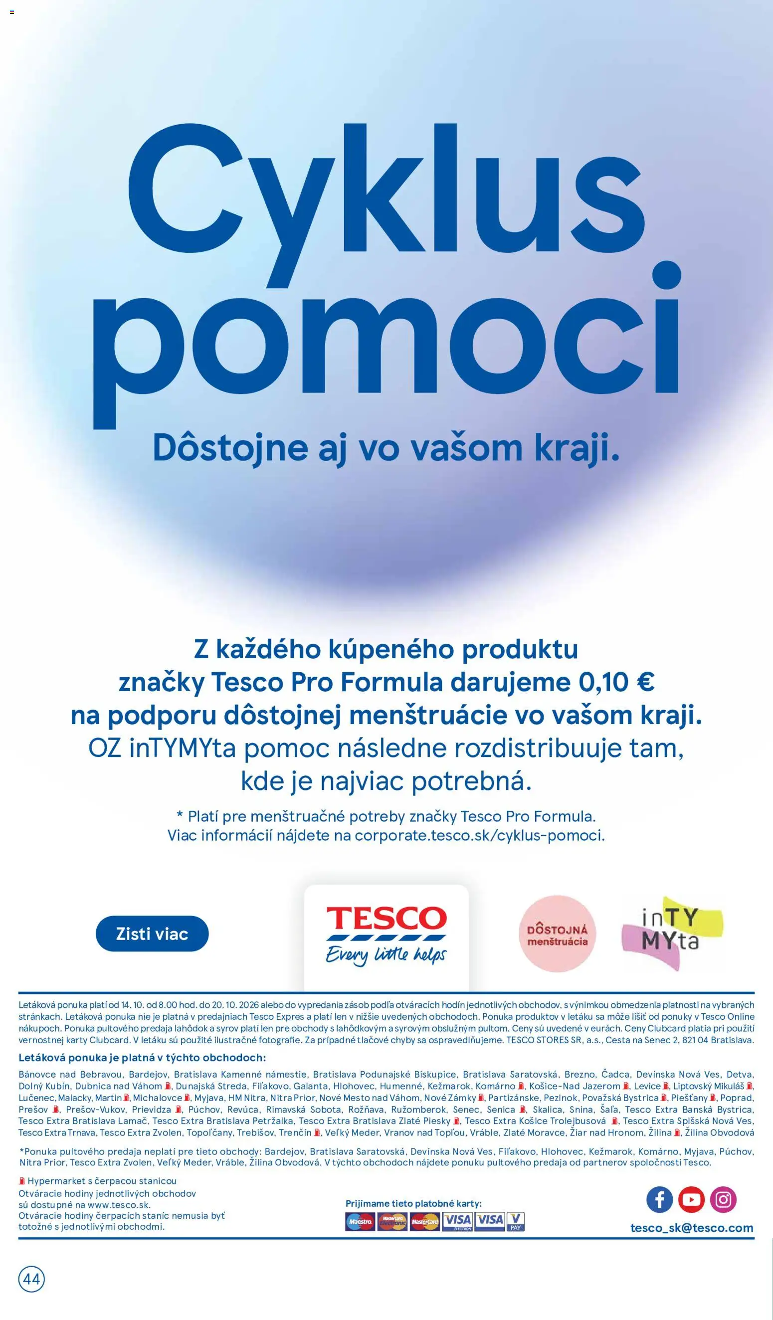 Tesco Hypermarket - leták Leták in Slovensko