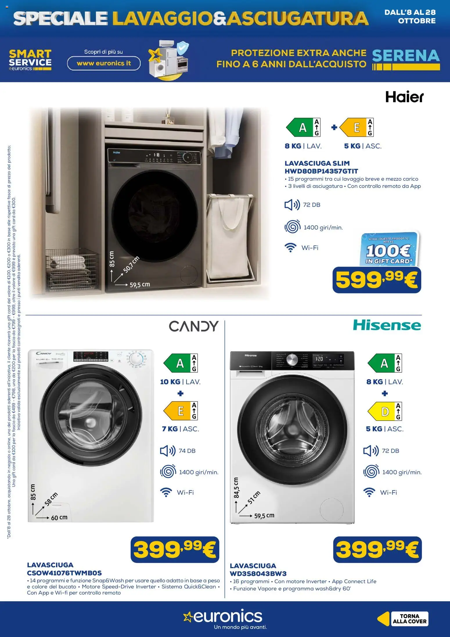 Euronics volantino Lavaggio Volantino in Italy