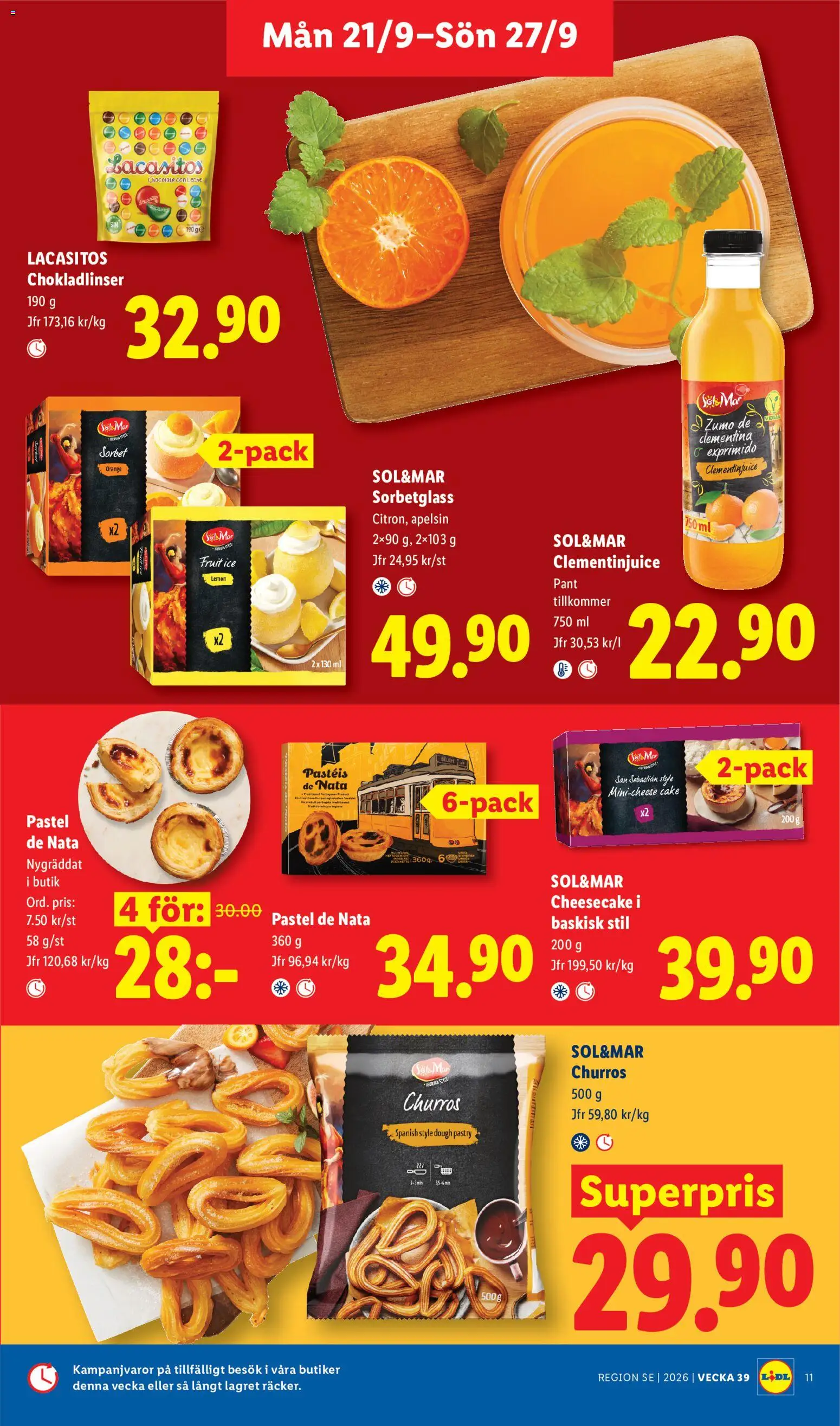Lidl erbjudanden Reklamblad in Sverige
