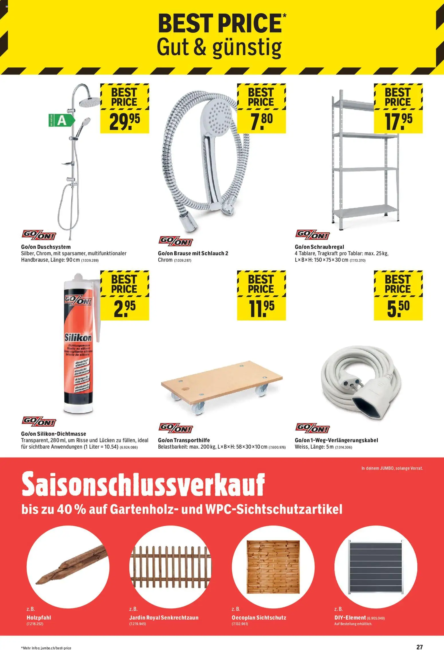 Jumbo aktionen Prospekt in Schweiz