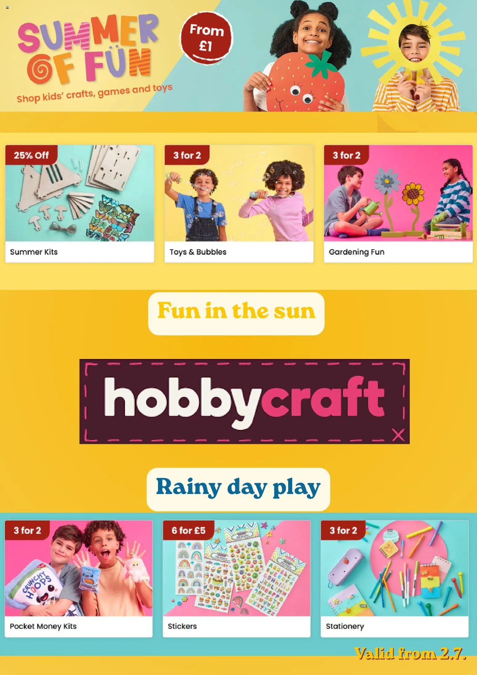 Do you know WHAT OFFERS await you at Hobbycraft? View the July flyer online! | United Kingdom