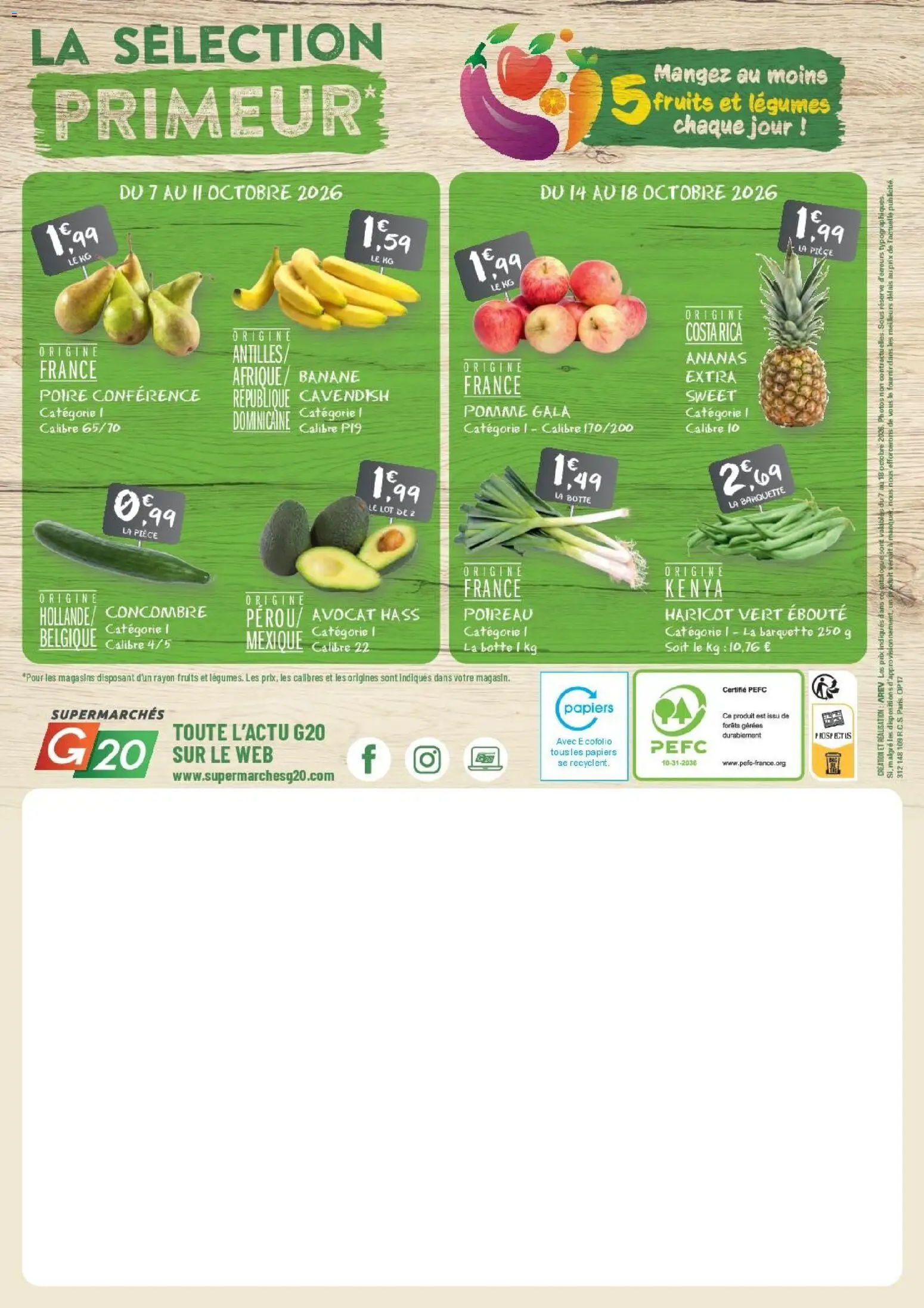 G20 Supermarchés catalogue Catalogue in France