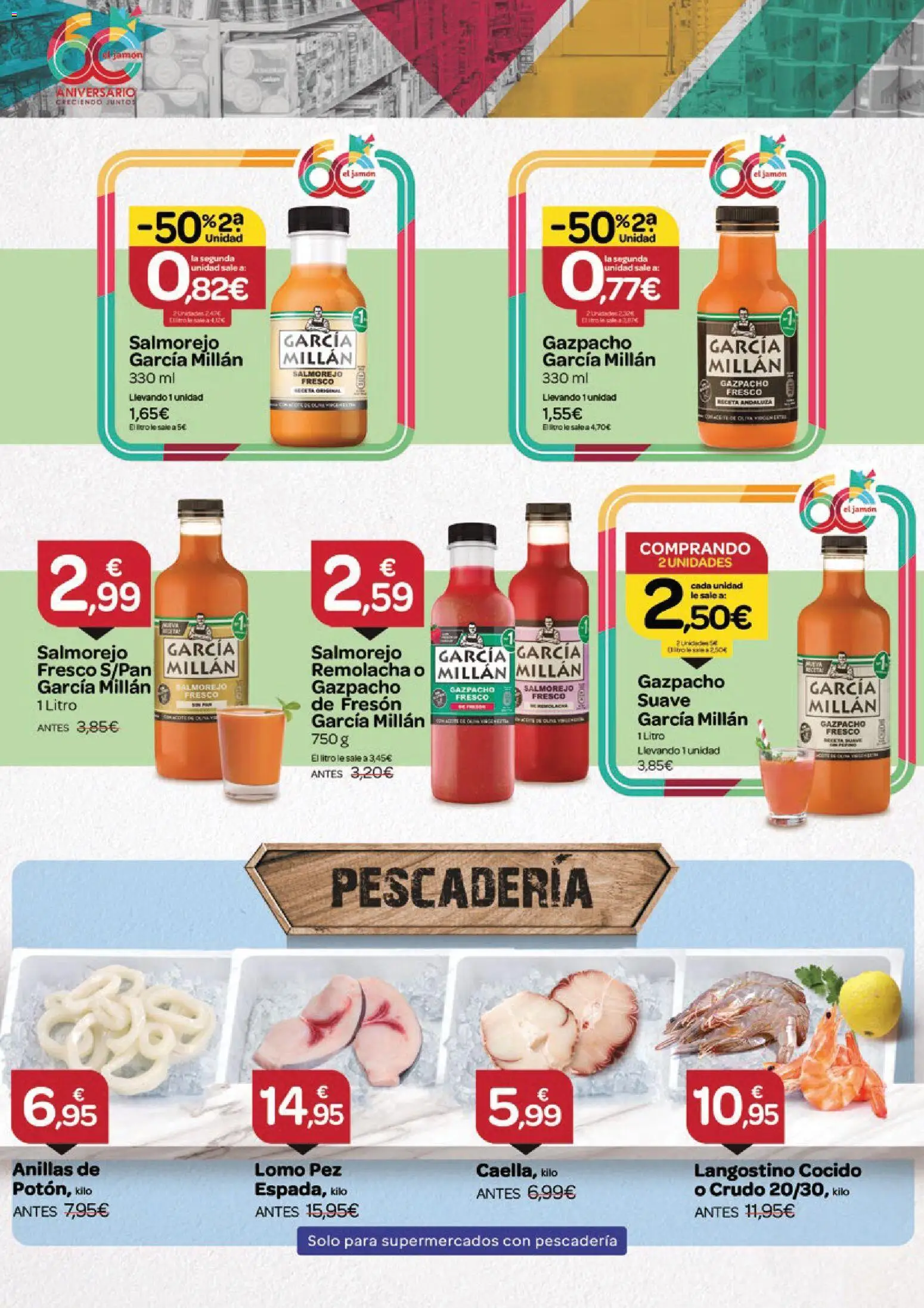 Supermercados El Jamón folleto desde 25/06/2026 | ¿Cómo obtener un descuento limitado? ¡Ahorra hoy mismo! | España
