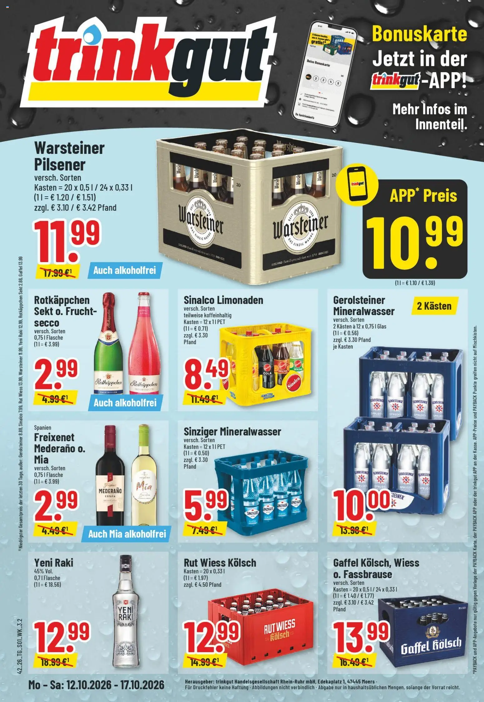 Trinkgut Prospekt Prospekt in Deutschland